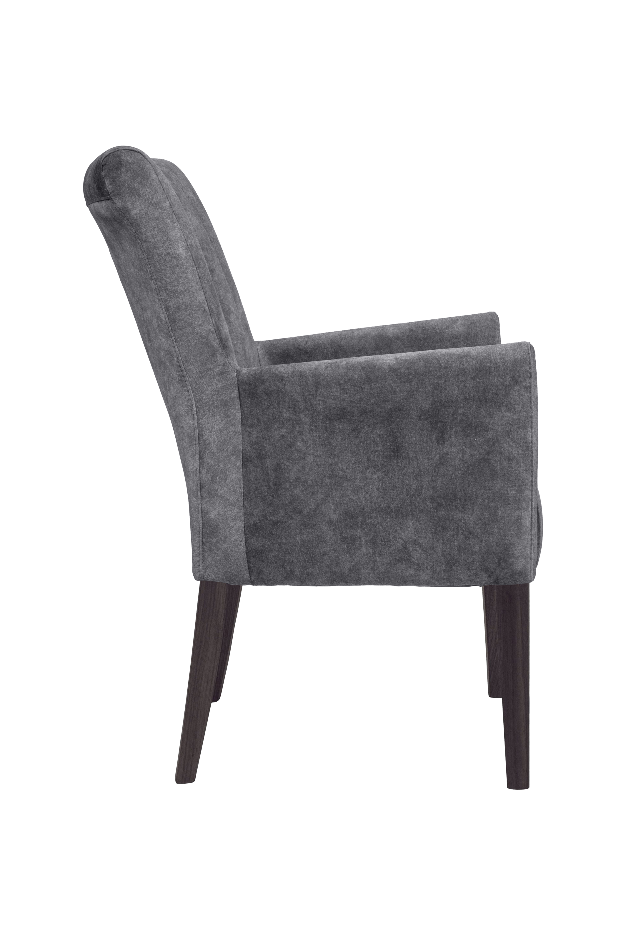 Thumbnail - Home affaire Armlehnstuhl "King" () Esszimmerstuhl, Beingestell Massivholz Eiche oder Buche wengefarben