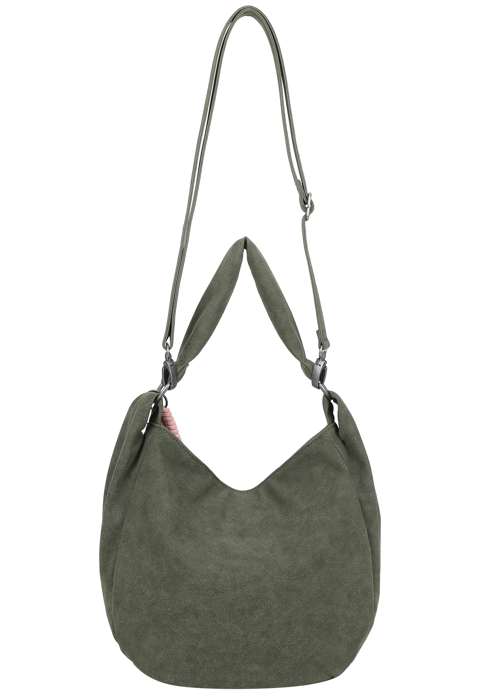 Fritzi aus Preußen Schultertasche »Sue01 Suede Jacky Soft Dark Olive« mit verstellbarem Schultergurt