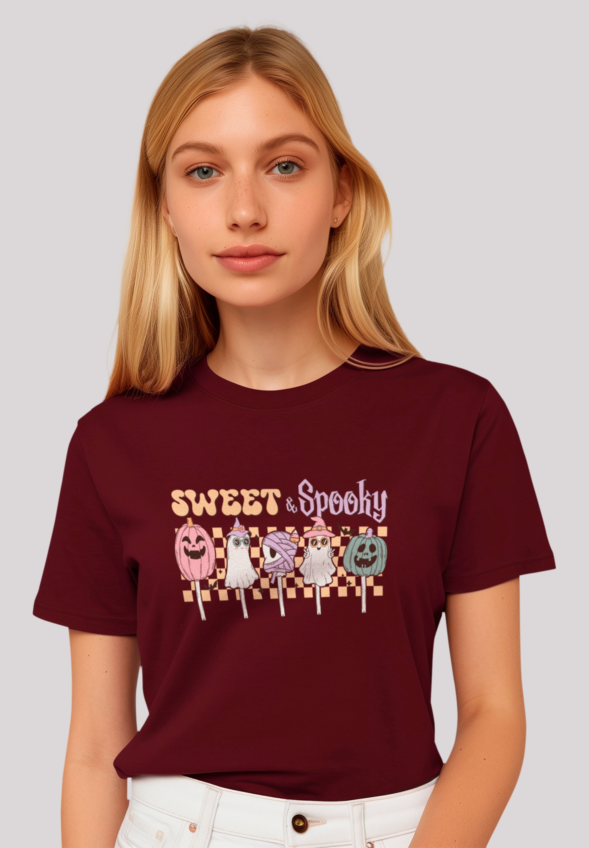 F4NT4STIC T-Shirt "Retro Halloween Sweet & Spooky", Premium Qualität, Hallo günstig online kaufen