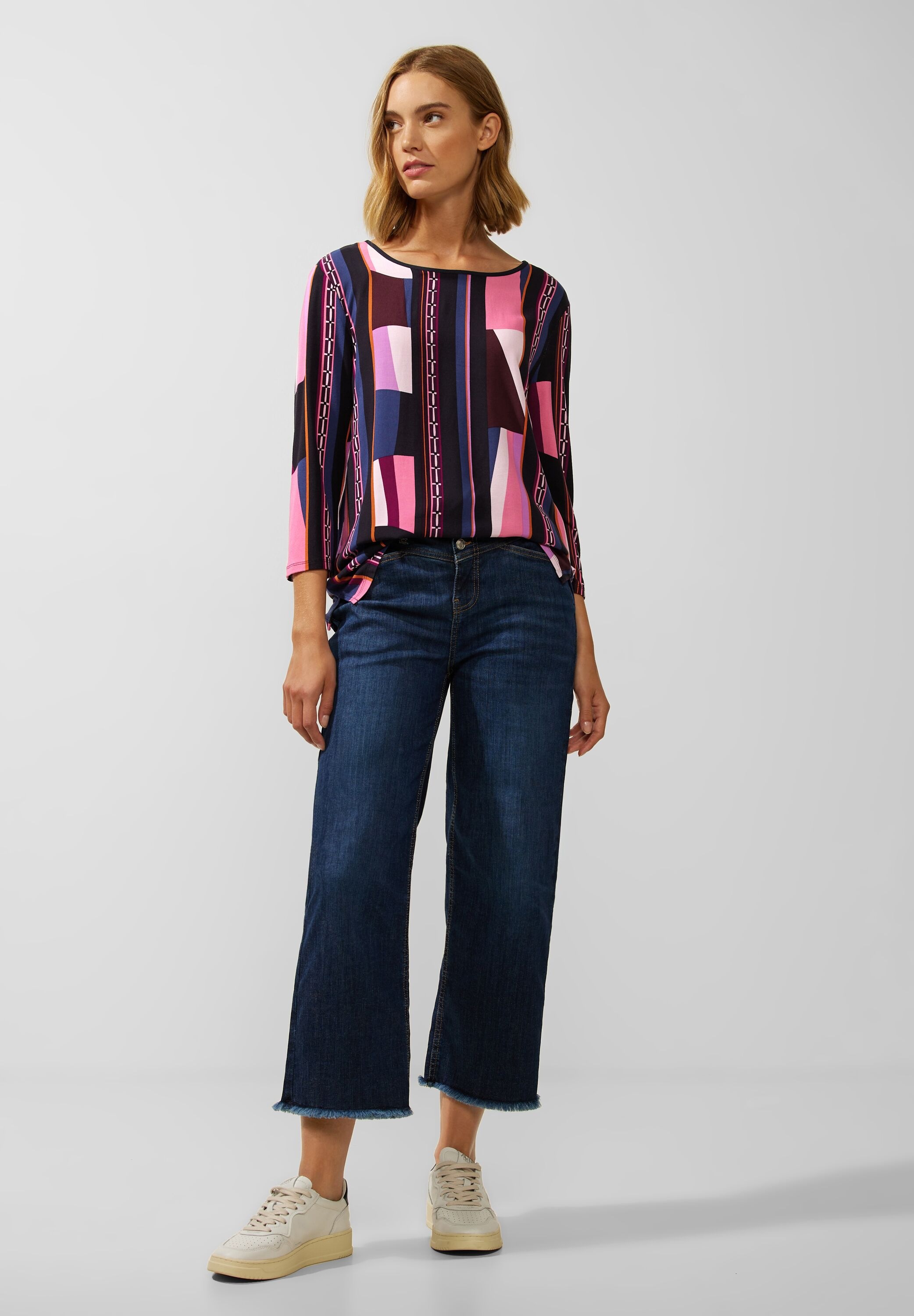 STREET ONE 3/4-Arm-Shirt, mit 3/4 Ärmeln