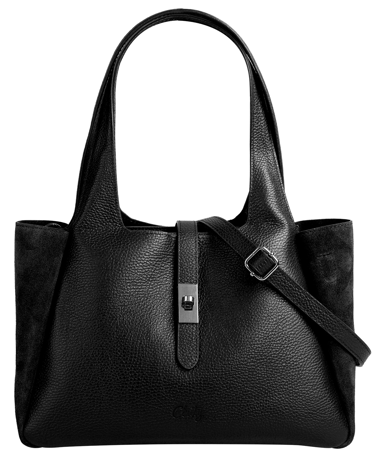 Cluty Shopper »CLUTY Damen echt Leder, Made in Italy« echt Leder, Made in Italy