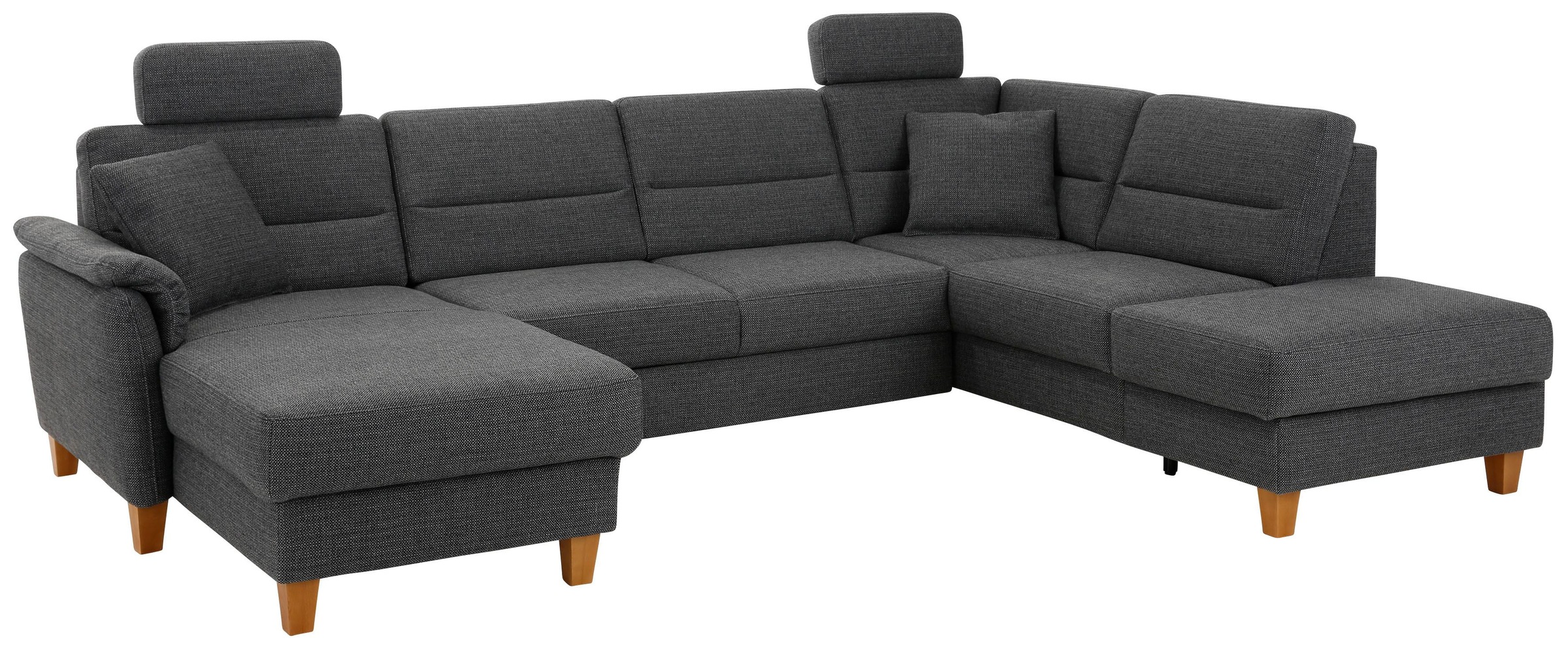 Home affaire Wohnlandschaft "Palmera U-Form, B: 308 cm" optional Bettfunkti günstig online kaufen