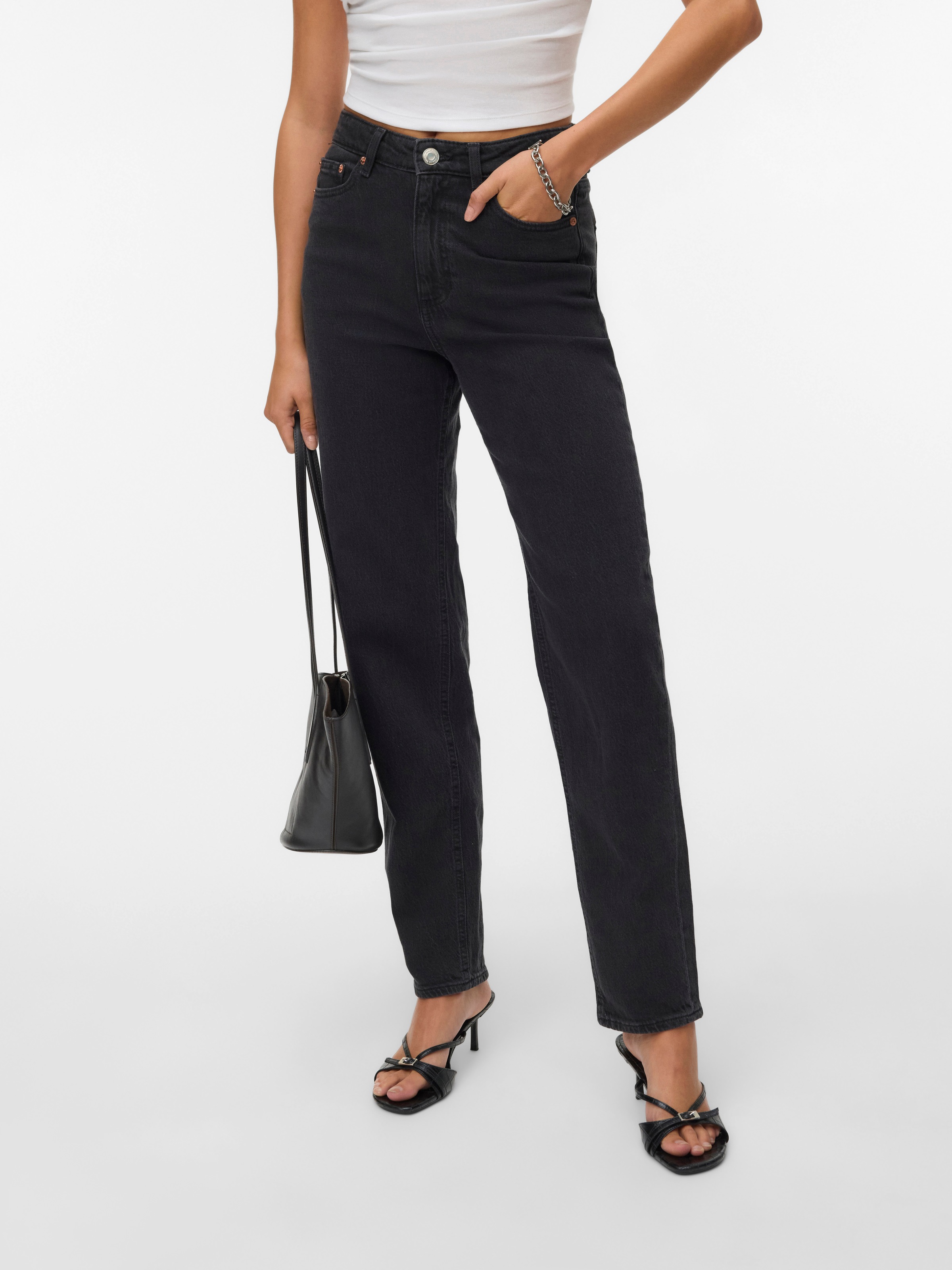 Thumbnail - Vero Moda Mom-Jeans "VMTESSA HR MOM JEANS RA220 GA NOOS"