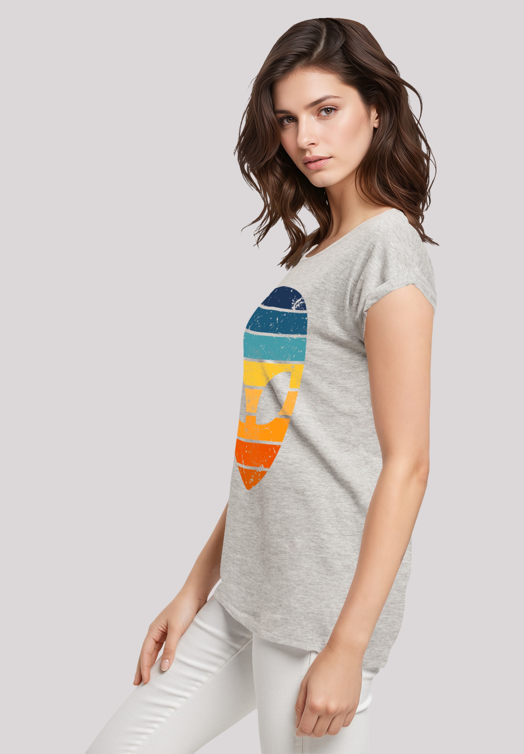 F4NT4STIC T-Shirt »Alien Sonnenuntergang Retro« Premium Qualität