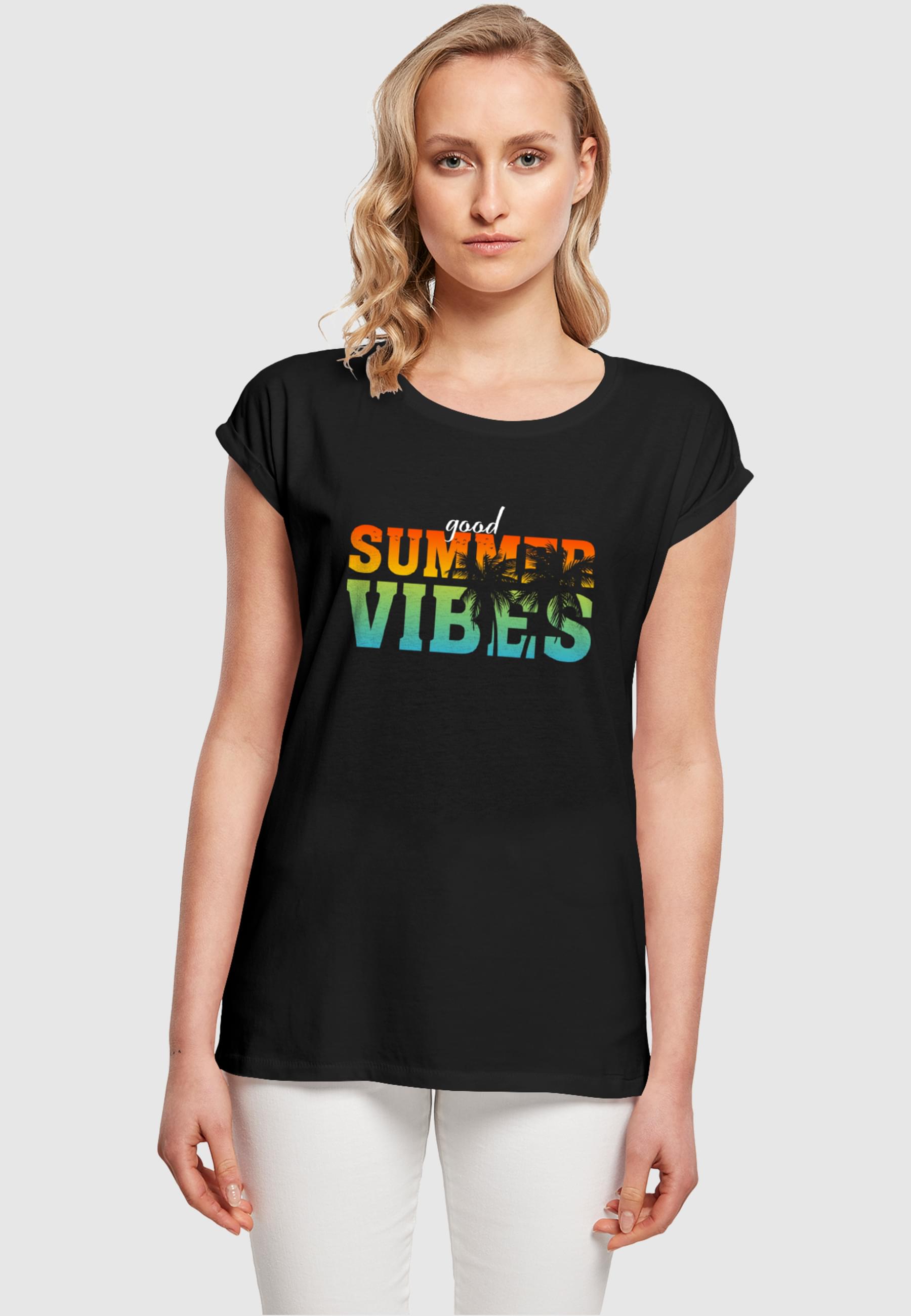 Thumbnail - Merchcode T-Shirt "Merchcode Damen Ladies Good Summer Vibes T-Shirt", (1 tlg.)