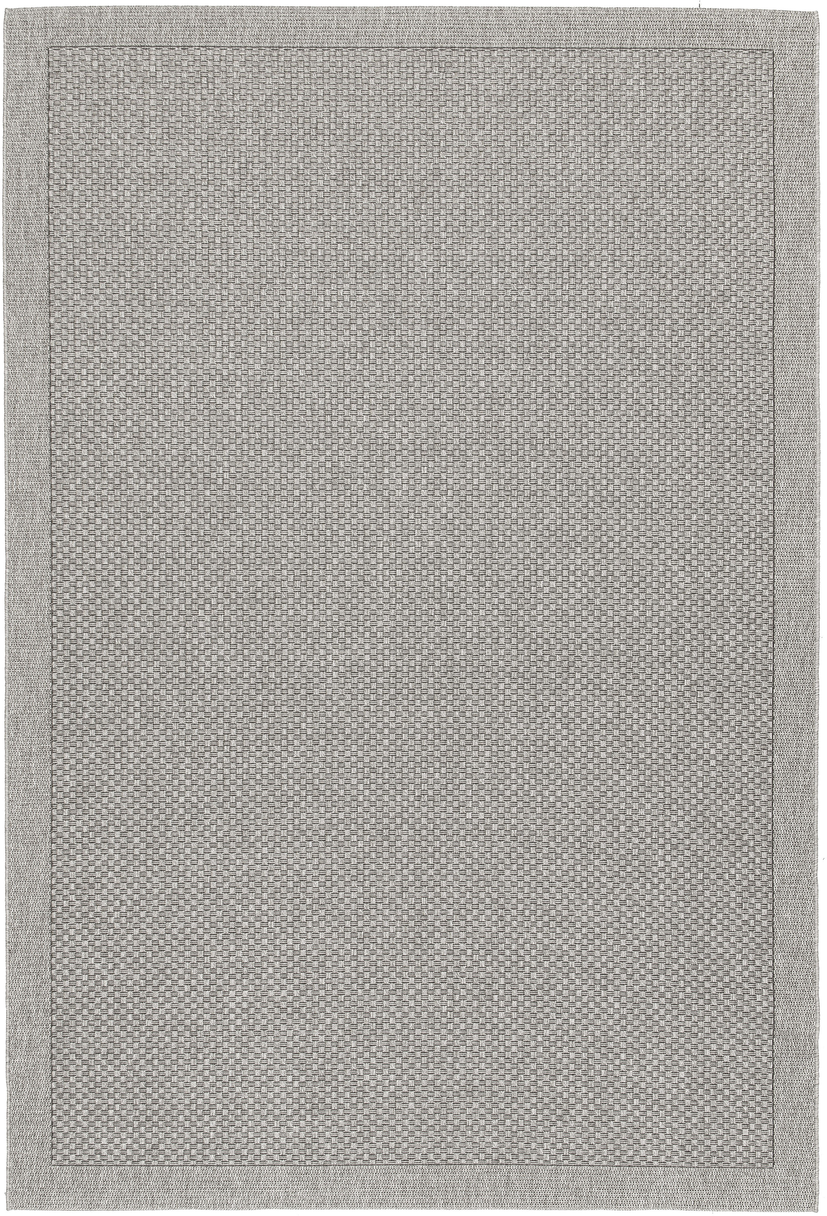 OTTO home Teppich "Arona, Sisal-Optik mit Bordüre, auch für Balkon und Terrasse" rechteckig 7 mm Höhe In- und Outdoor geeignet, Wetterfest & UV-beständig