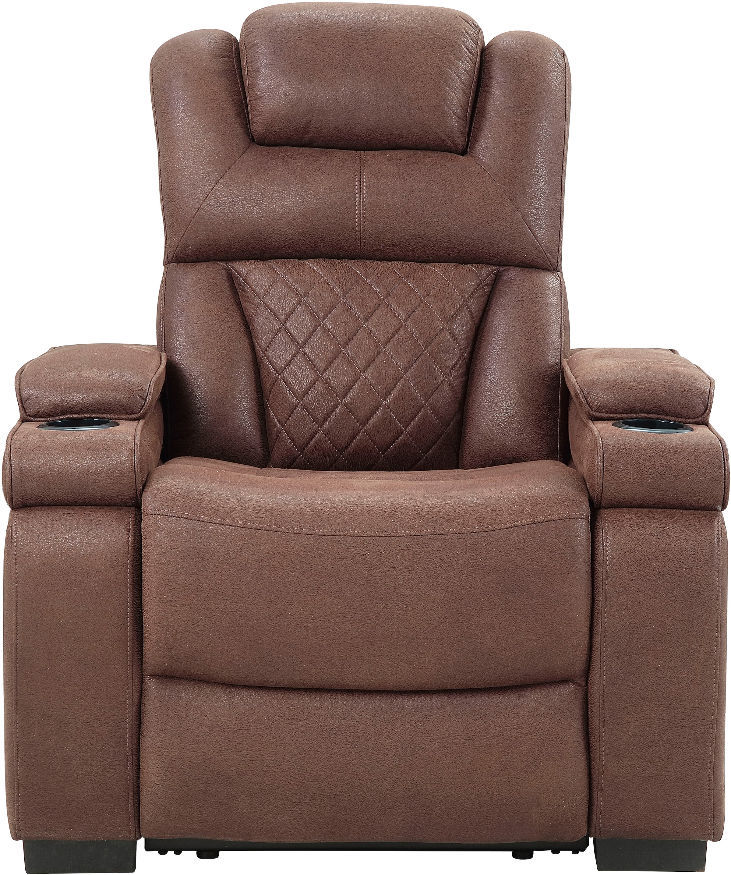 ATLANTIC home collection Relaxsessel "Faris, Kinosessel, mit Getränkehalter, B: 95cm" Relaxfunktion, Getränkehalter und Staufach in Armlehnen
