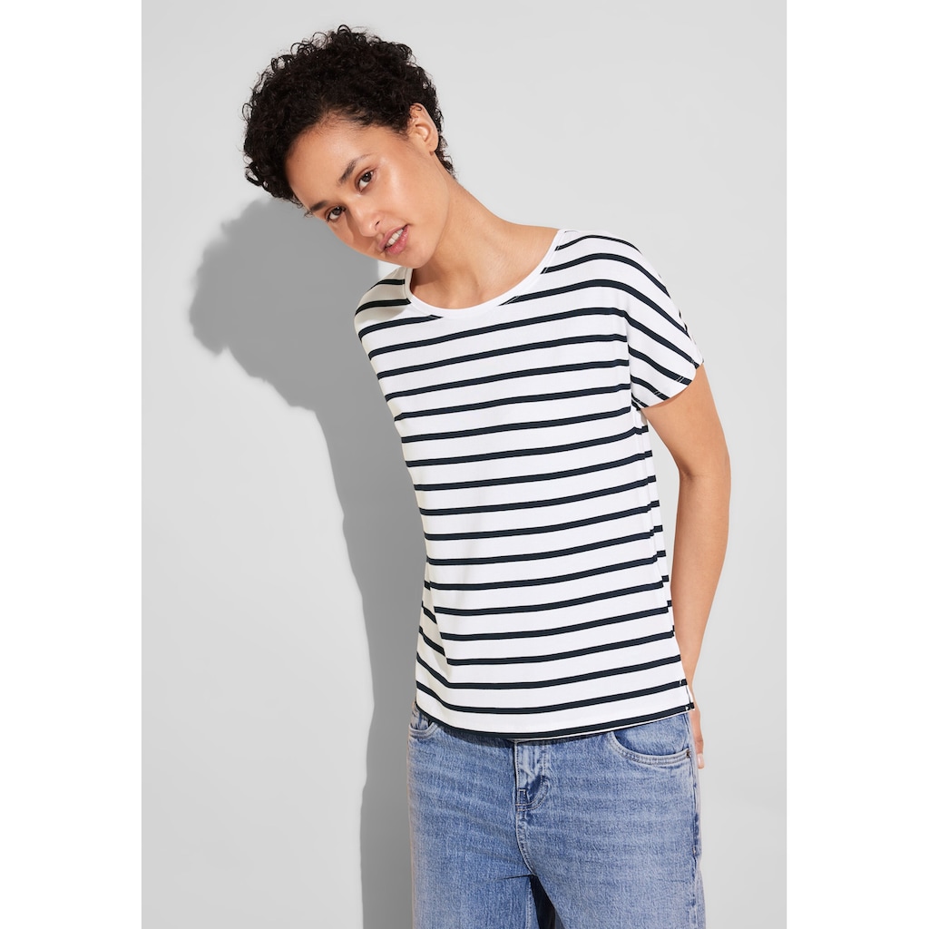 STREET ONE Shirttop, mit Streifen-Muster