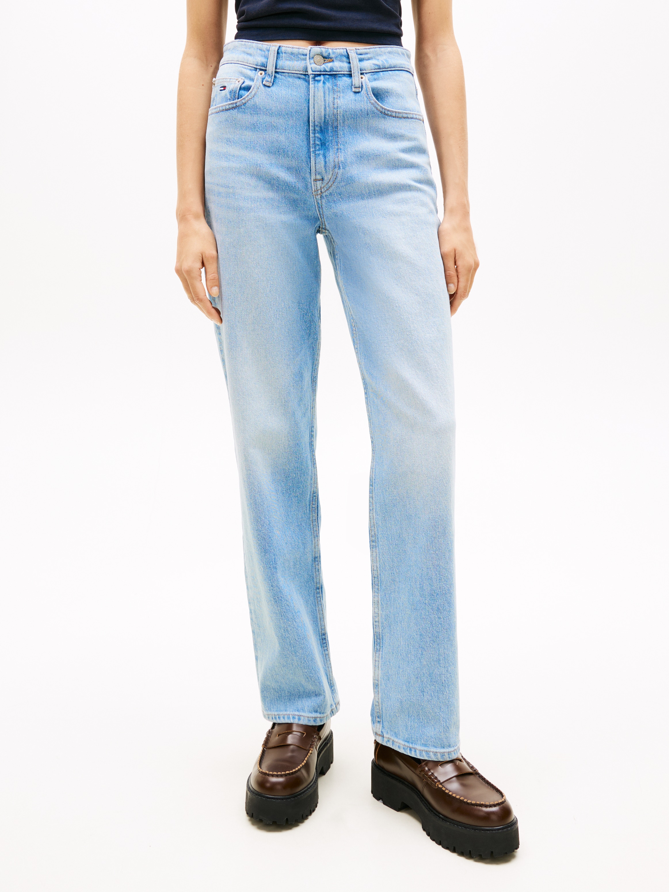 Tommy Jeans "LAYLA HR SLIM STR" High Waist, Baumwoll-Qualität