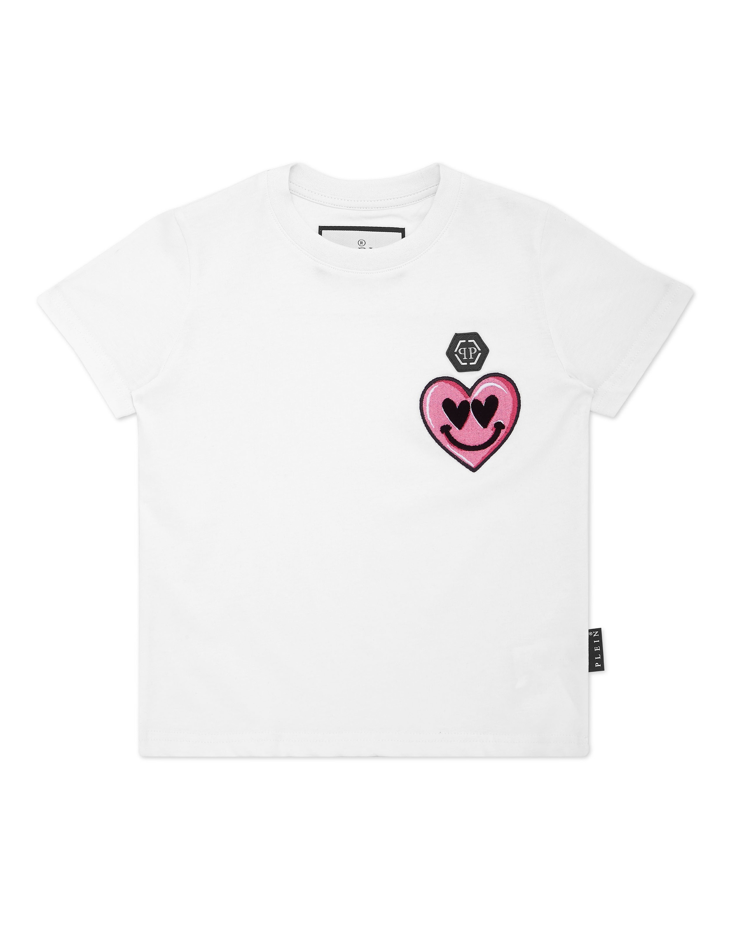 PHILIPP PLEIN Jungen T-Shirt "Smile"01, weiß, Gr. 6, Obermaterial: 100% Baumwolle, Shirts