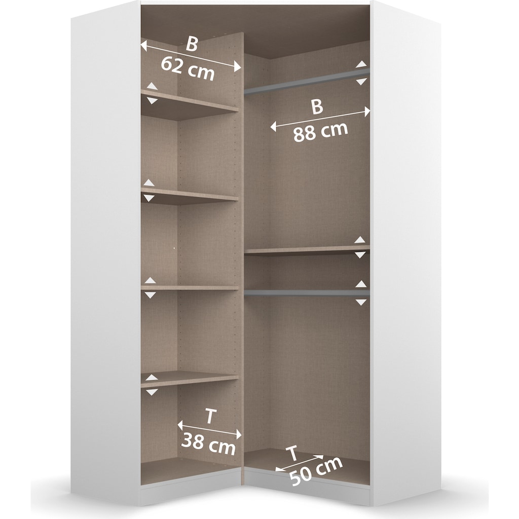 rauch Eckkleiderschrank »Costa«, mit Spiegelfront