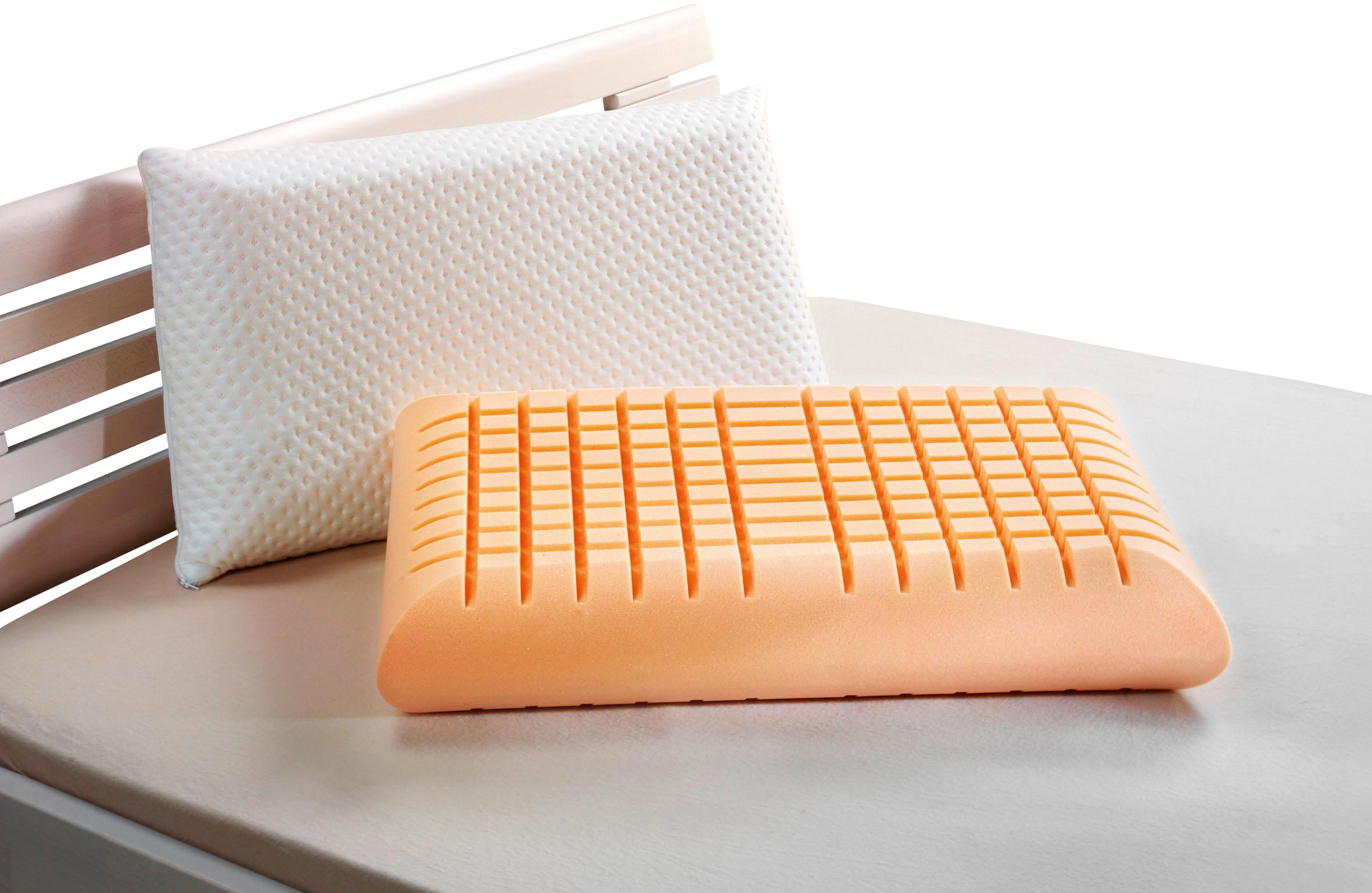 Nackenstützkissen FAN, B:40cm H:10,5cm L:80cm, weiß, Bezug: 70% Polyester, 30% Viskose. Füllung: 100% Polyurethan, Kopfkissen, "Soja Dream", mit