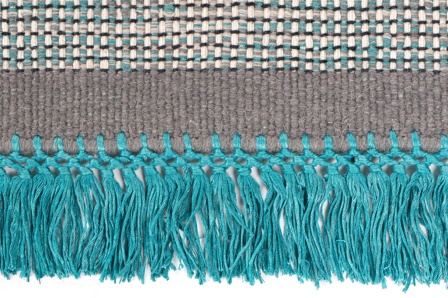 Arte Espina Teppich »Nomad 8064«, rechteckig, 11 mm Höhe, Handgemachter Fransenteppich in neutralem Design