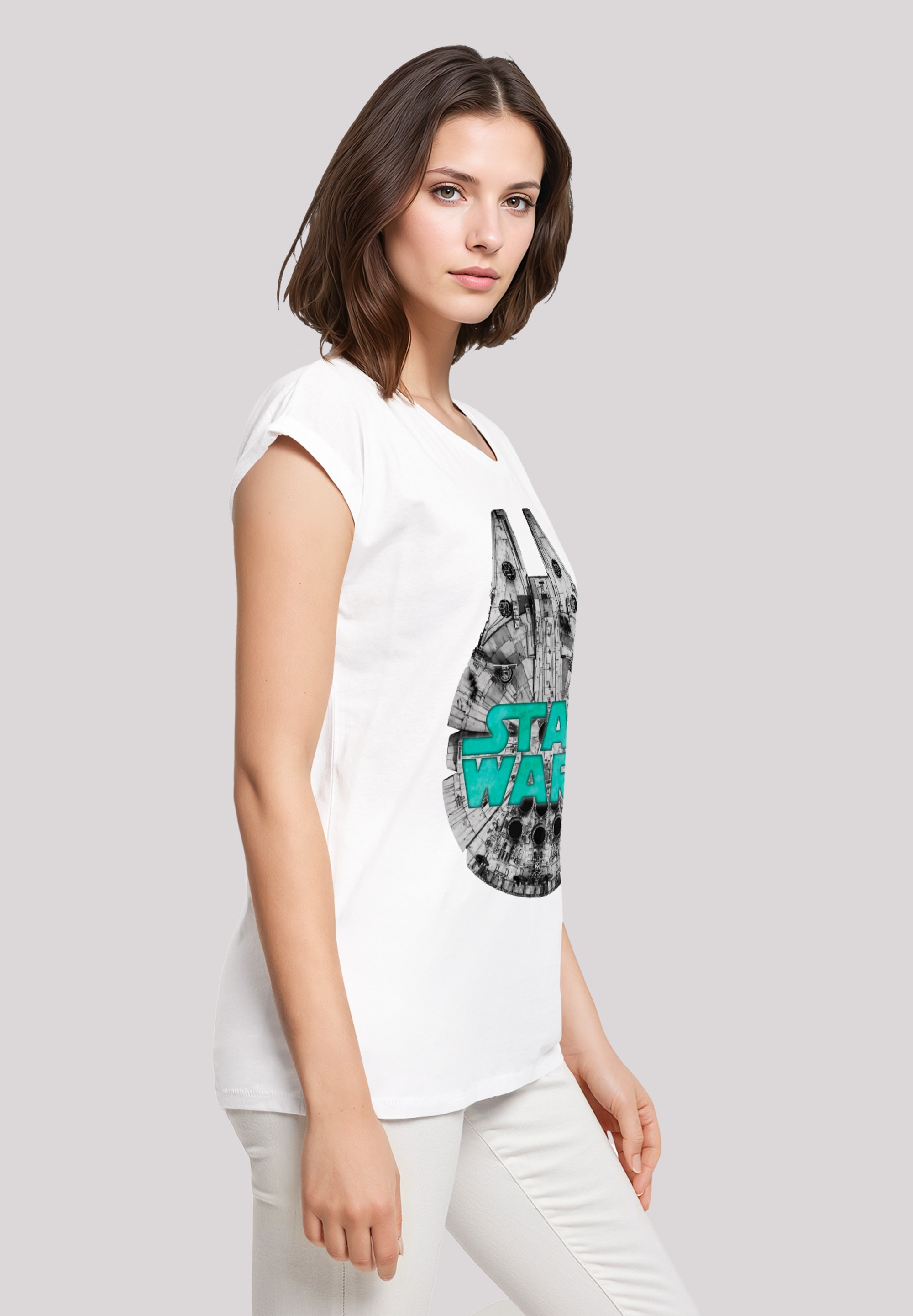 F4NT4STIC T-Shirt »Star Wars Millennium Falke Grün«, Premium Qualität