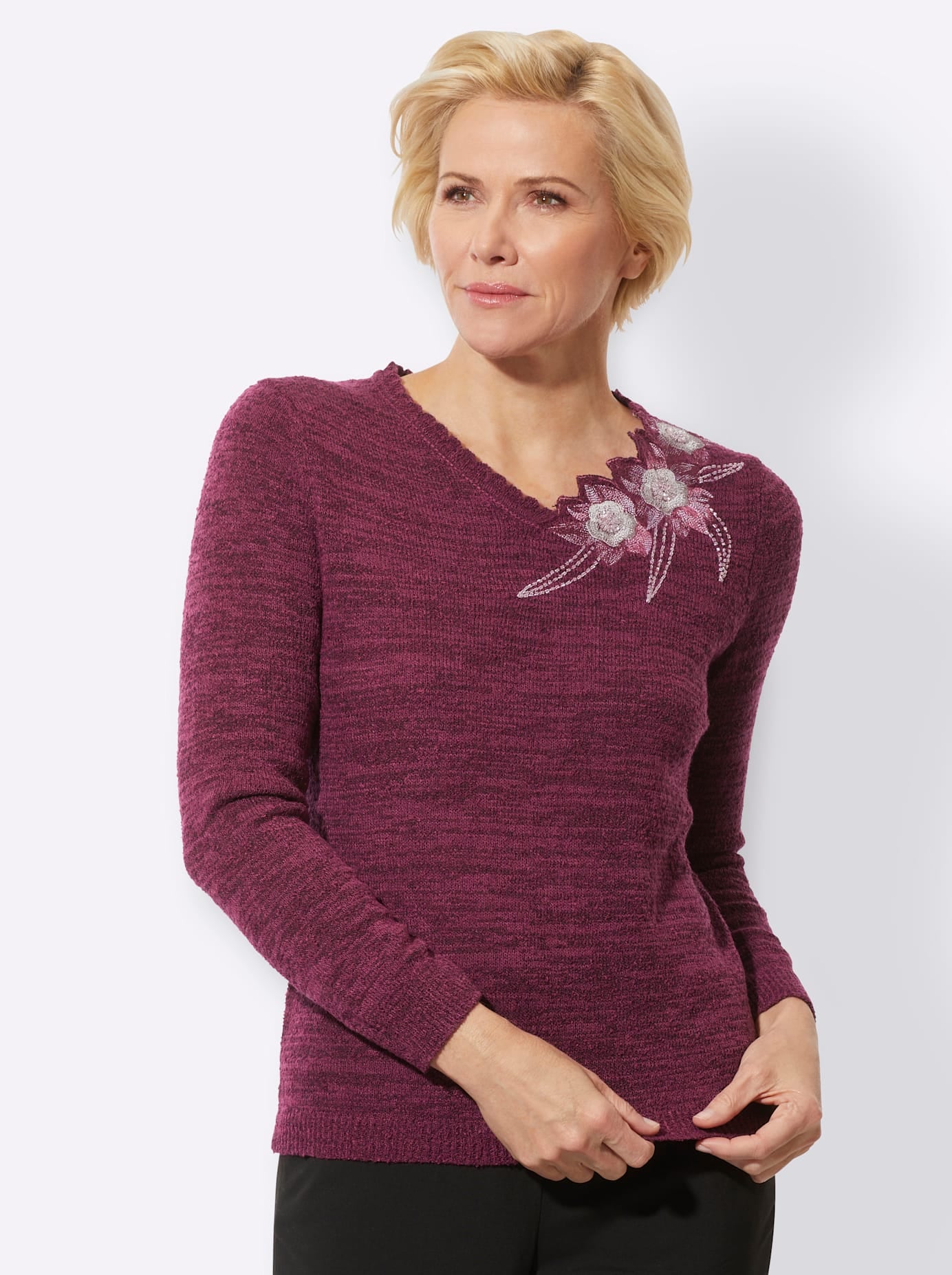 Classic Strickpullover »Langarm-Pullover«