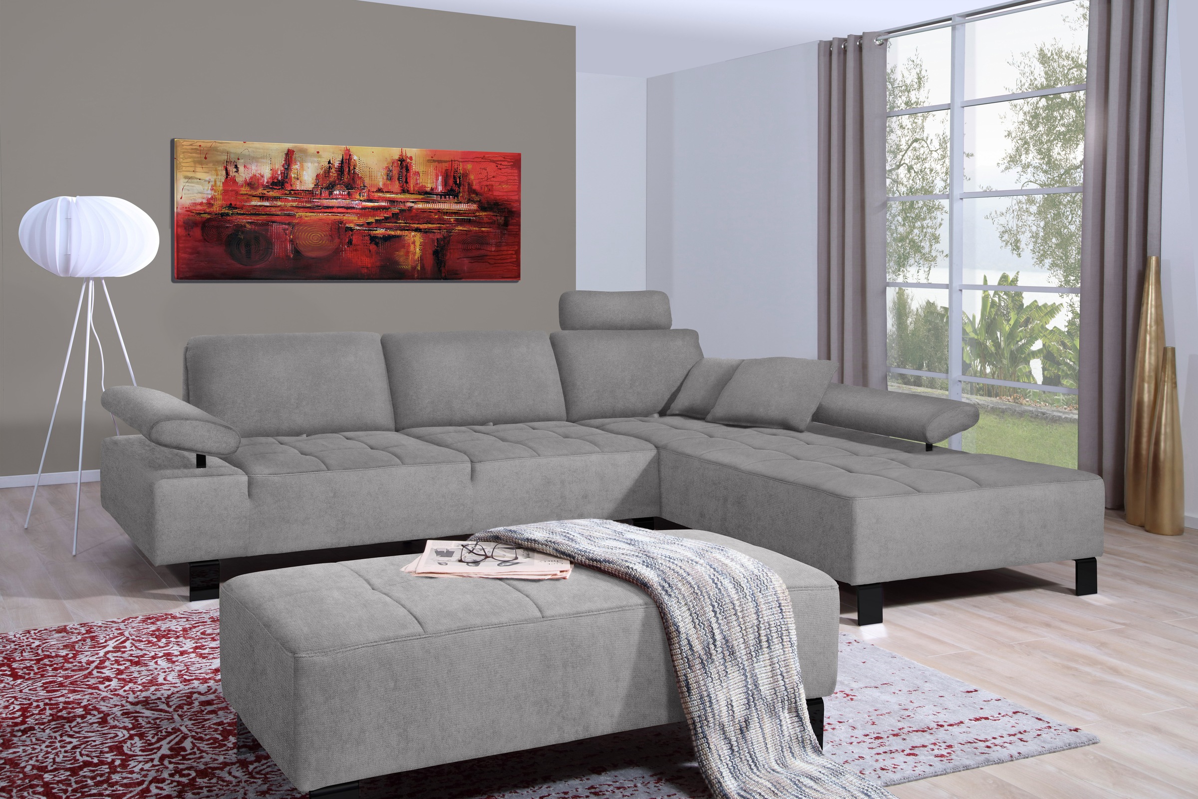 alina Ecksofa »Royce«, inklusive Sitztiefenverstellung, 296 cm breit