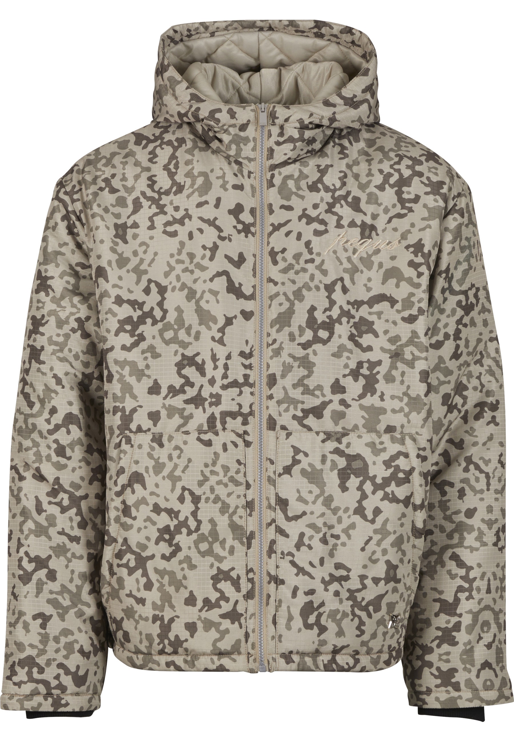 PEQUS Allwetterjacke "PEQUS PEQUS Aether Camo Light Puffer" 1 Stk. tlg. ohne Kapuze