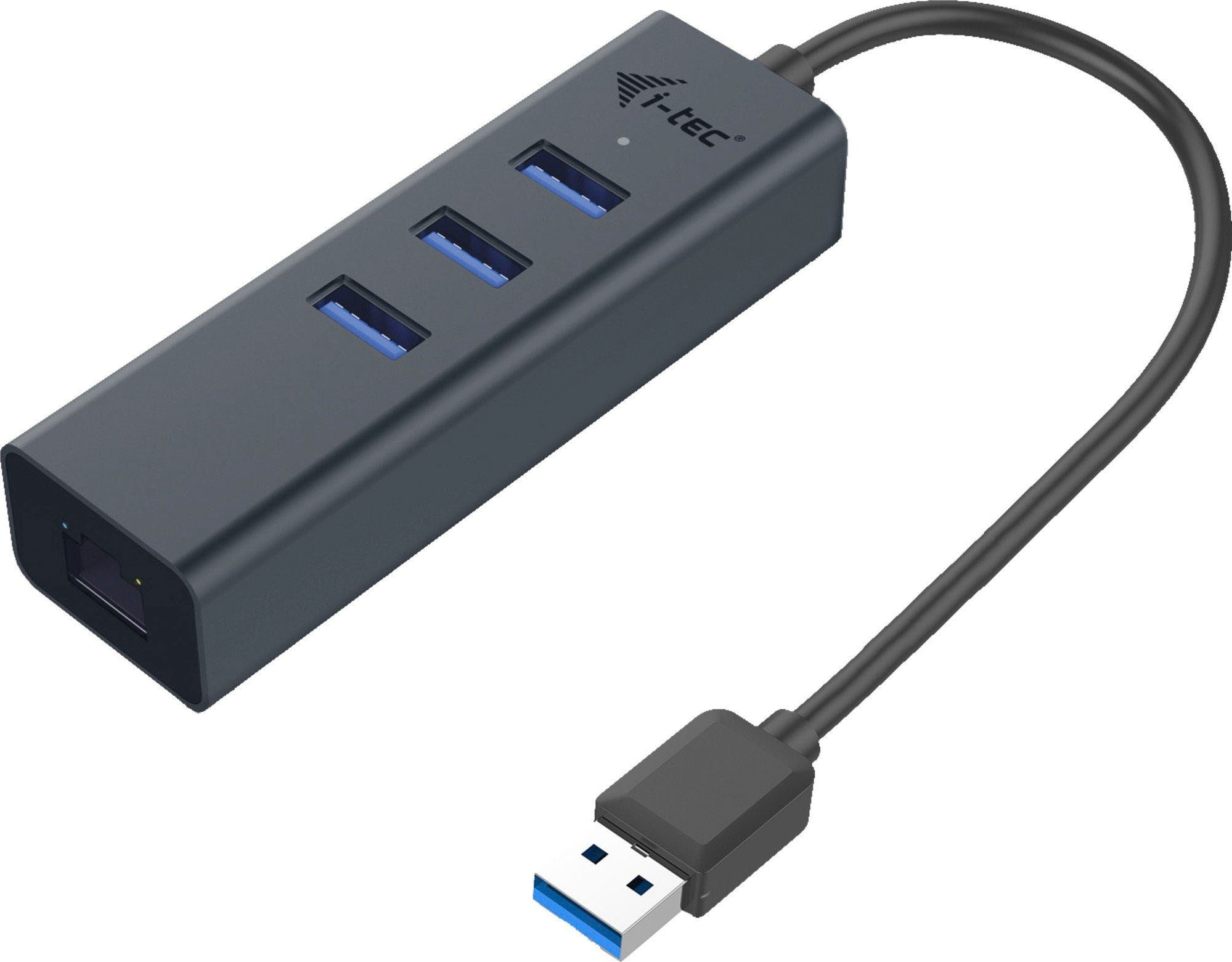 I-TEC USB-Adapter »USB-A Metal HUB 3 Port Giga«