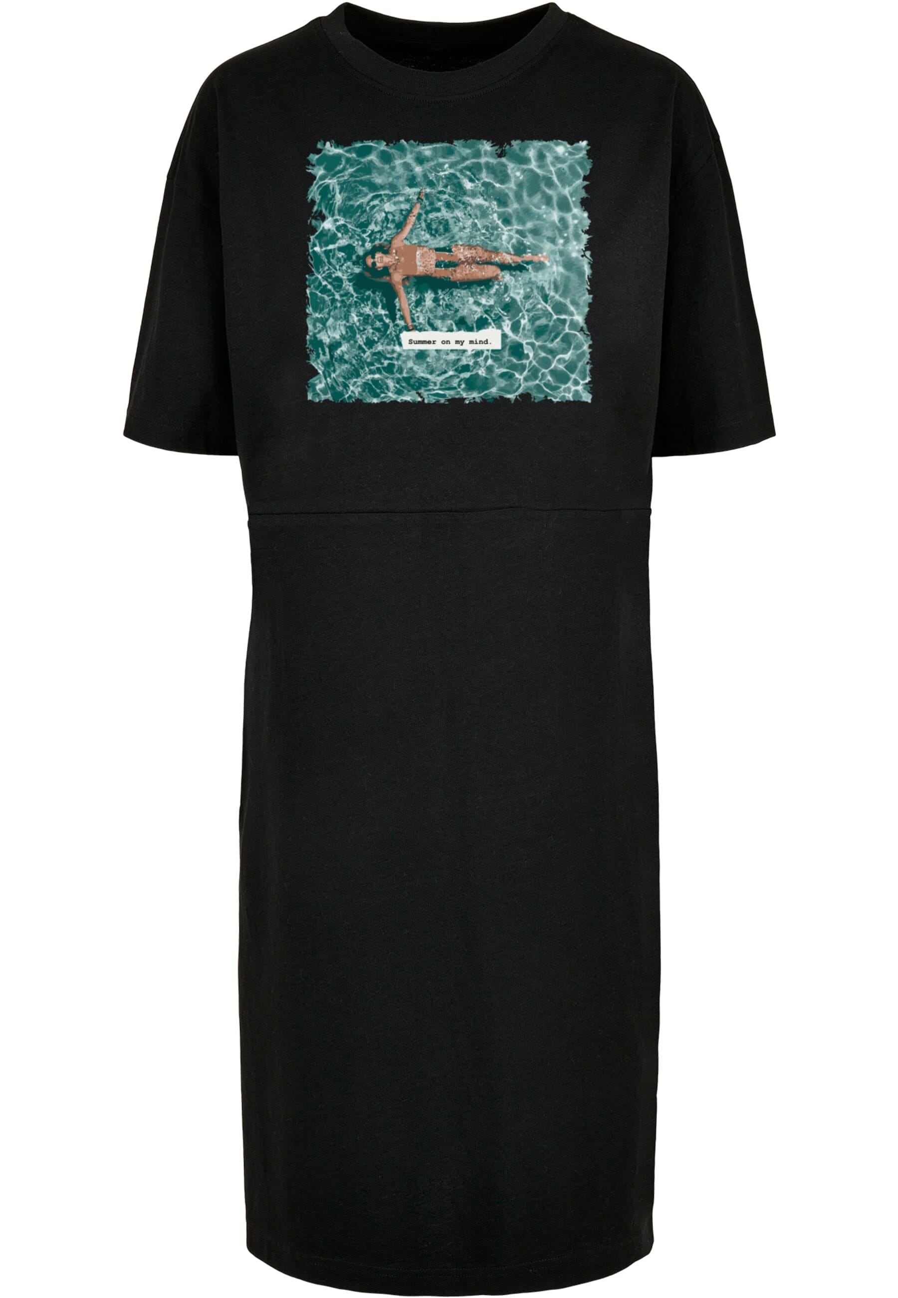 Merchcode Shirtkleid "Merchcode Damen Ladies Summer - On My Mind Oversized Slit Dress", (1 tlg.)