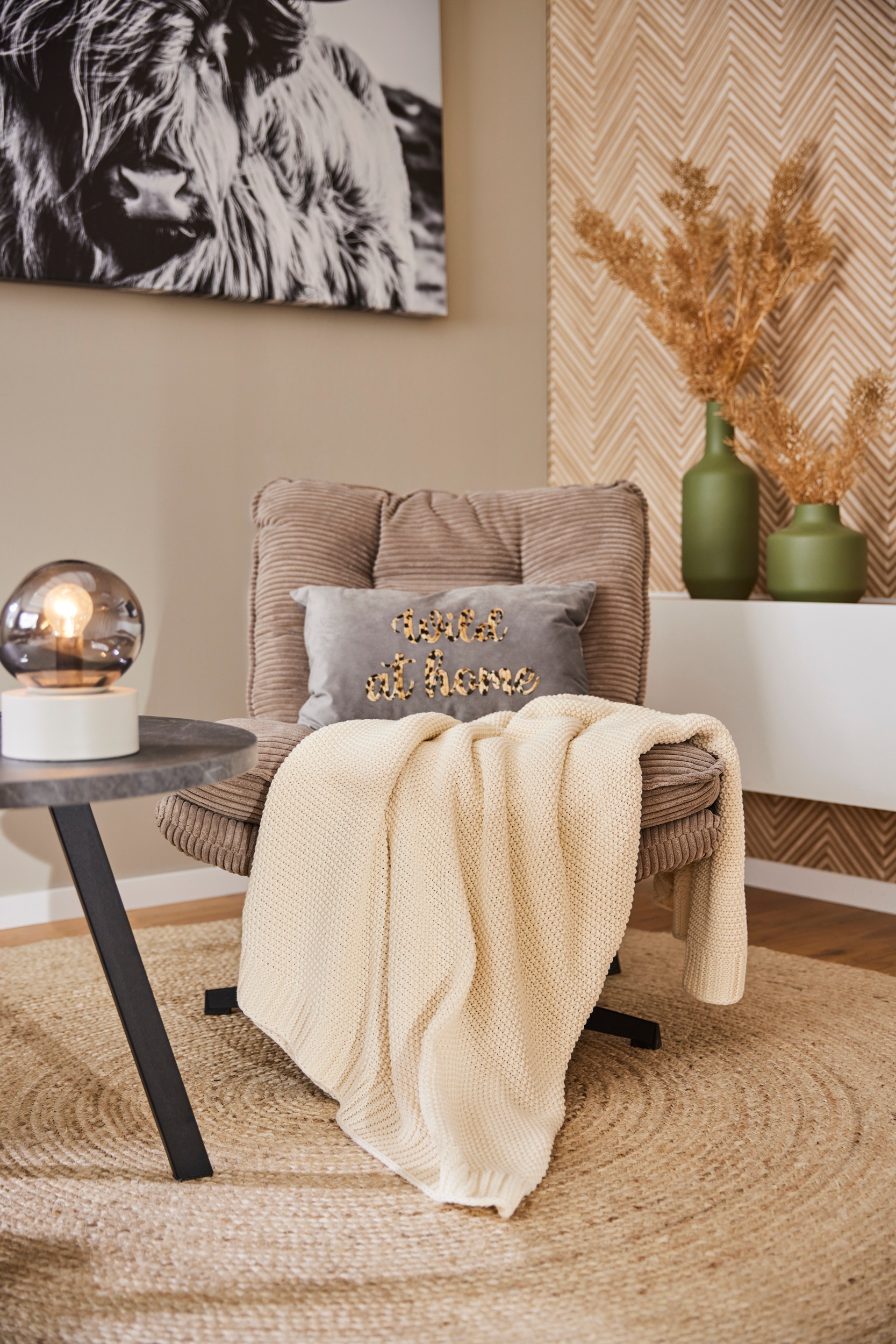 OTTO home Wohndecke "Phelon" 100% Baumwolle, Trendiges Strickmuster, 130 × günstig online kaufen