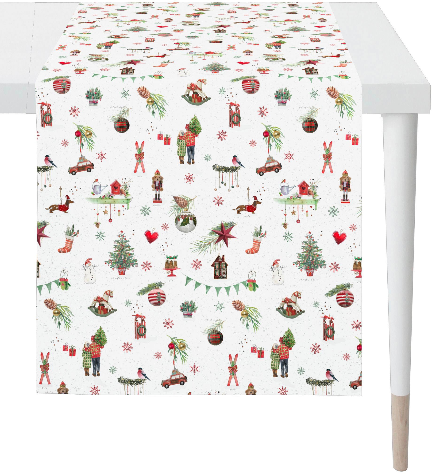APELT Tischläufer "6200 WINTERWELT, Weihnachtsdeko, Weihnachten" Digitaldru günstig online kaufen