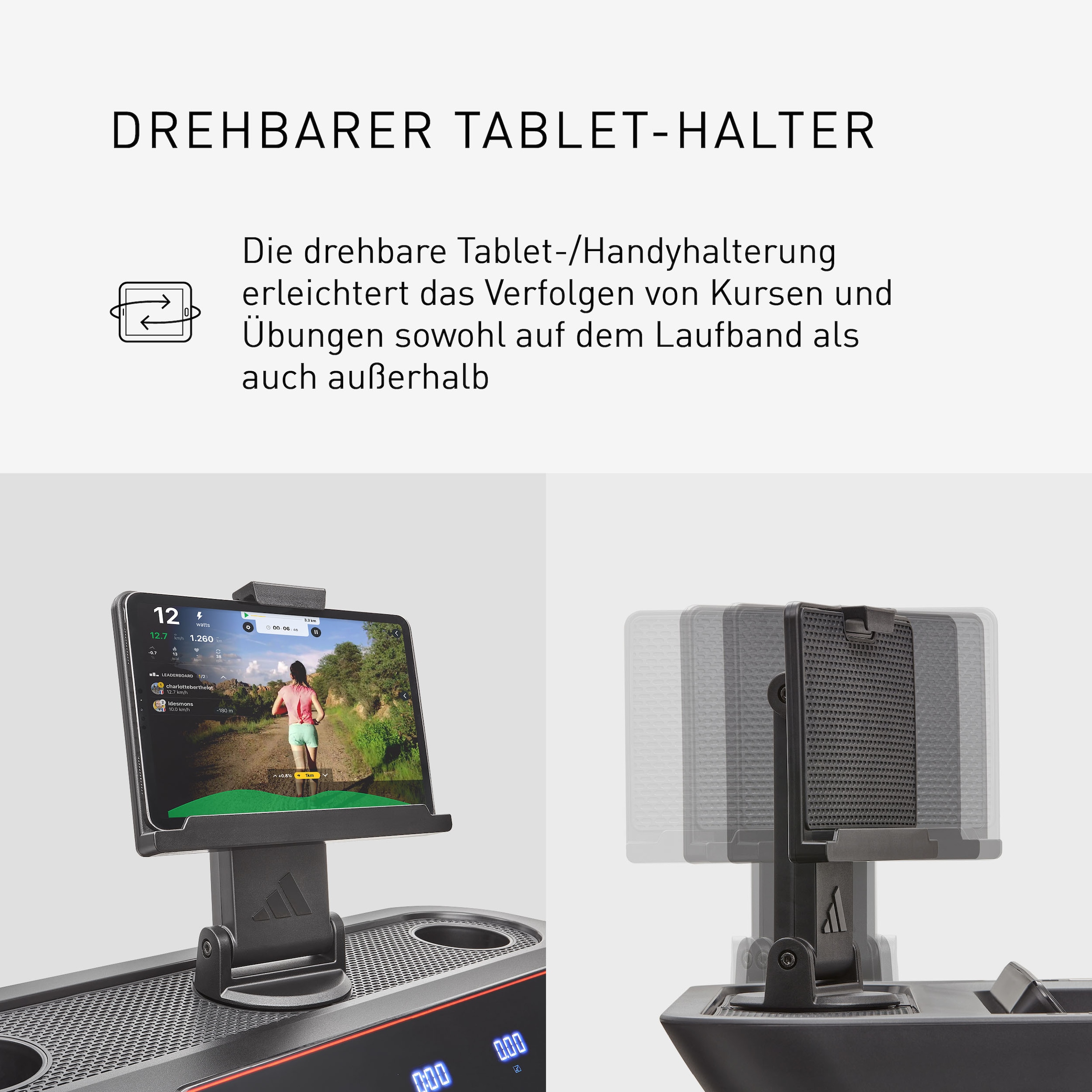 adidas Performance Laufband »Laufband T-23«, (mit Bluetooth-Funktion)