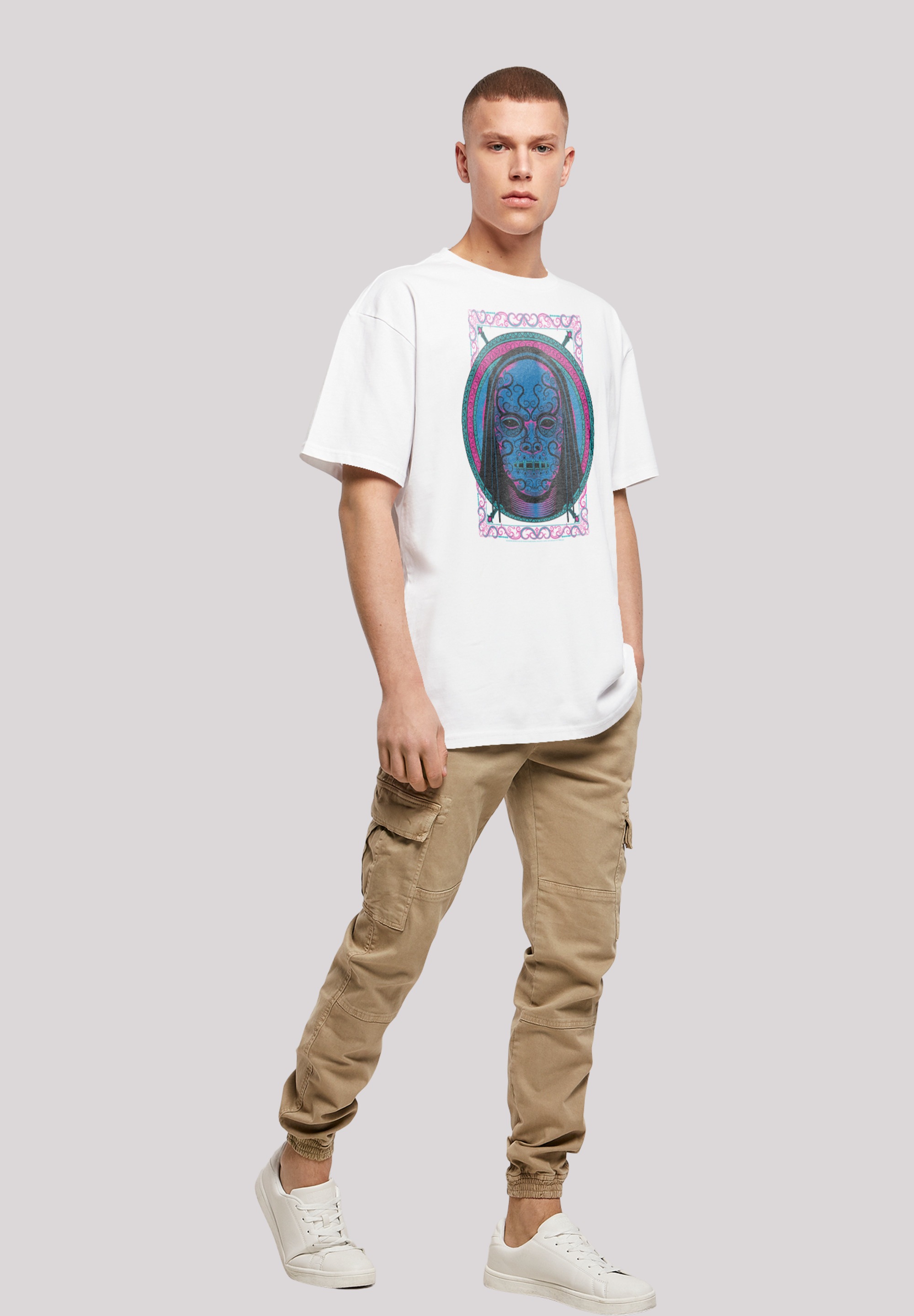 F4NT4STIC T-Shirt »Harry Potter Neon Death Eater Mask«, Print