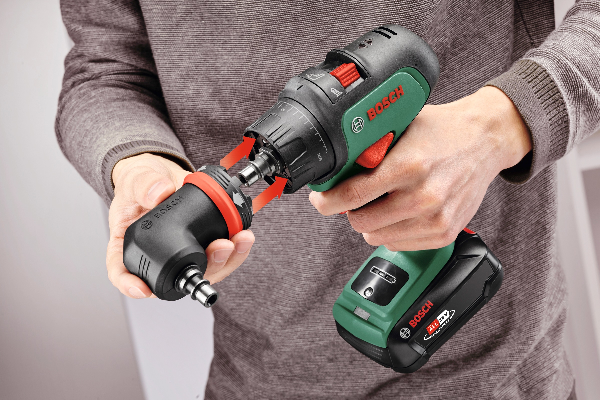 Bosch Home & Garden Akku-Schlagbohrschrauber »AdvancedImpact 18«, mit 2 Akkus und Ladegerät