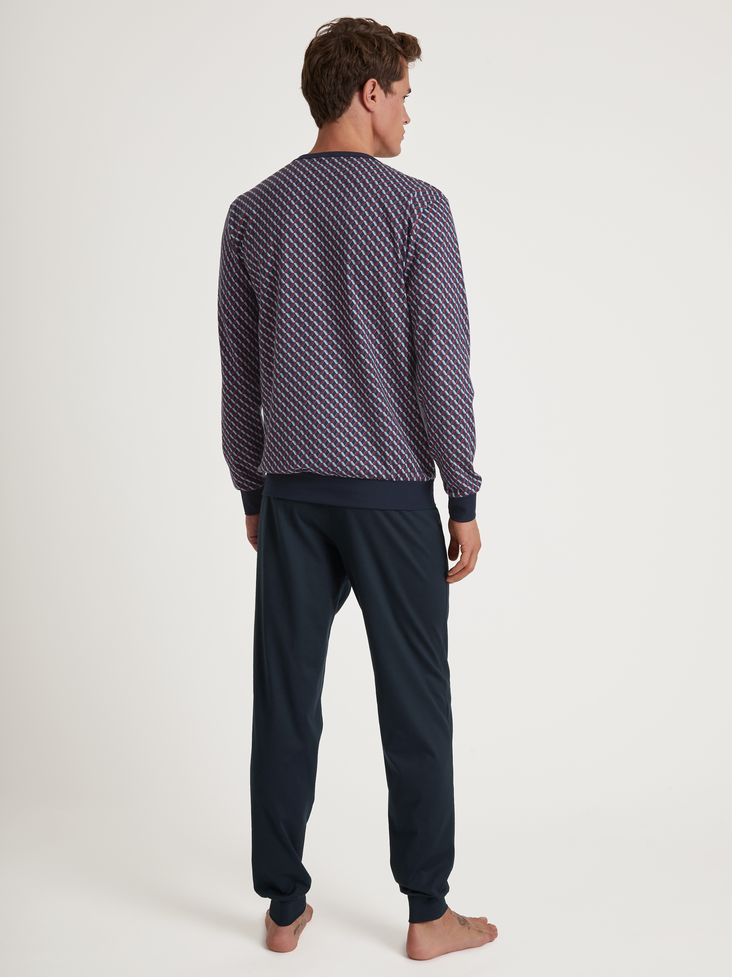 CALIDA Pyjama »Relax Imprint«, (2 tlg.), mit zeitlosem Design