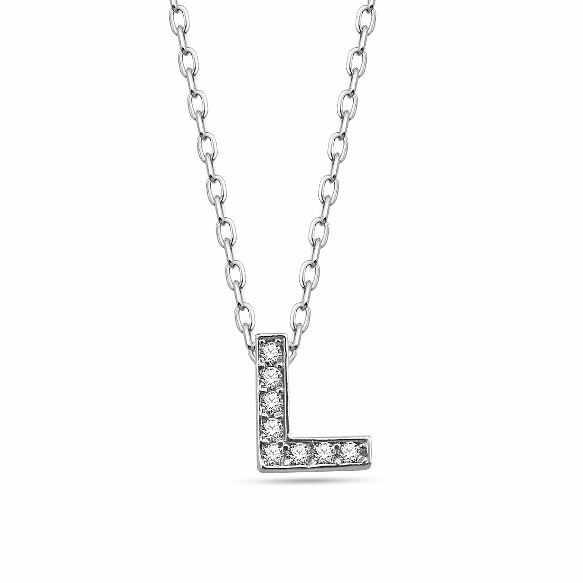 Kette mit Anhänger »Buchstabe L 925/- Sterling Silber«