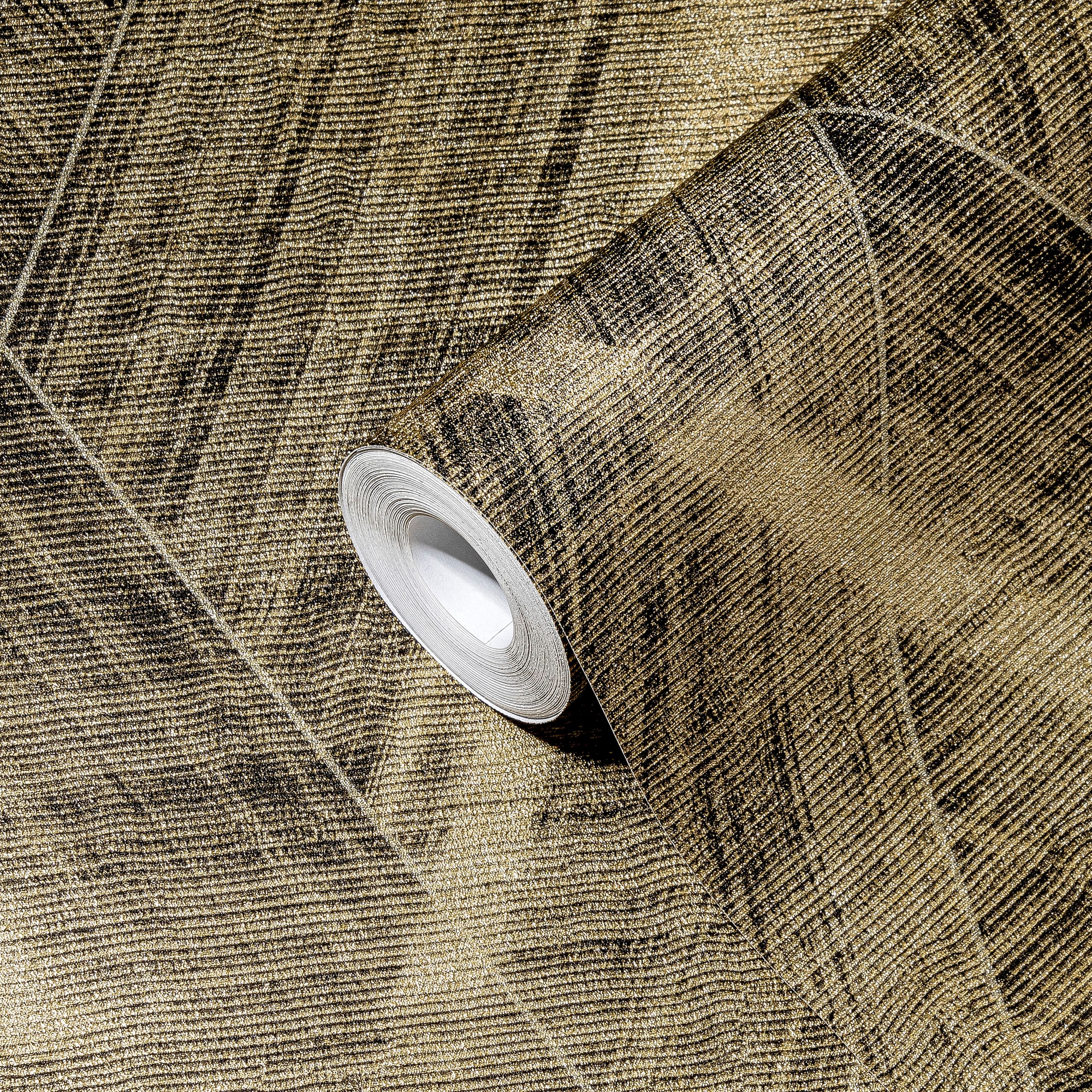 A.S. Création Vliestapete »THE BOS Grafisch« abstrakt | gemustert | leicht glänzend leicht strukturiert Grafiktapete Tapeten Wohnzimmer Schlafzimmer Küche modern Design Optik