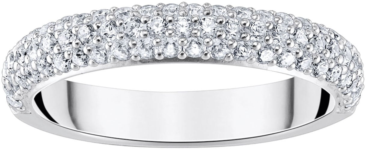 THOMAS SABO Damen Fingerring "Schmuck Silber 925 Ring", 60, Silber 925 (recycelt), 3,5mm, silber, Silber 925 (recycelt), Fingerringe, mit Zirkonia