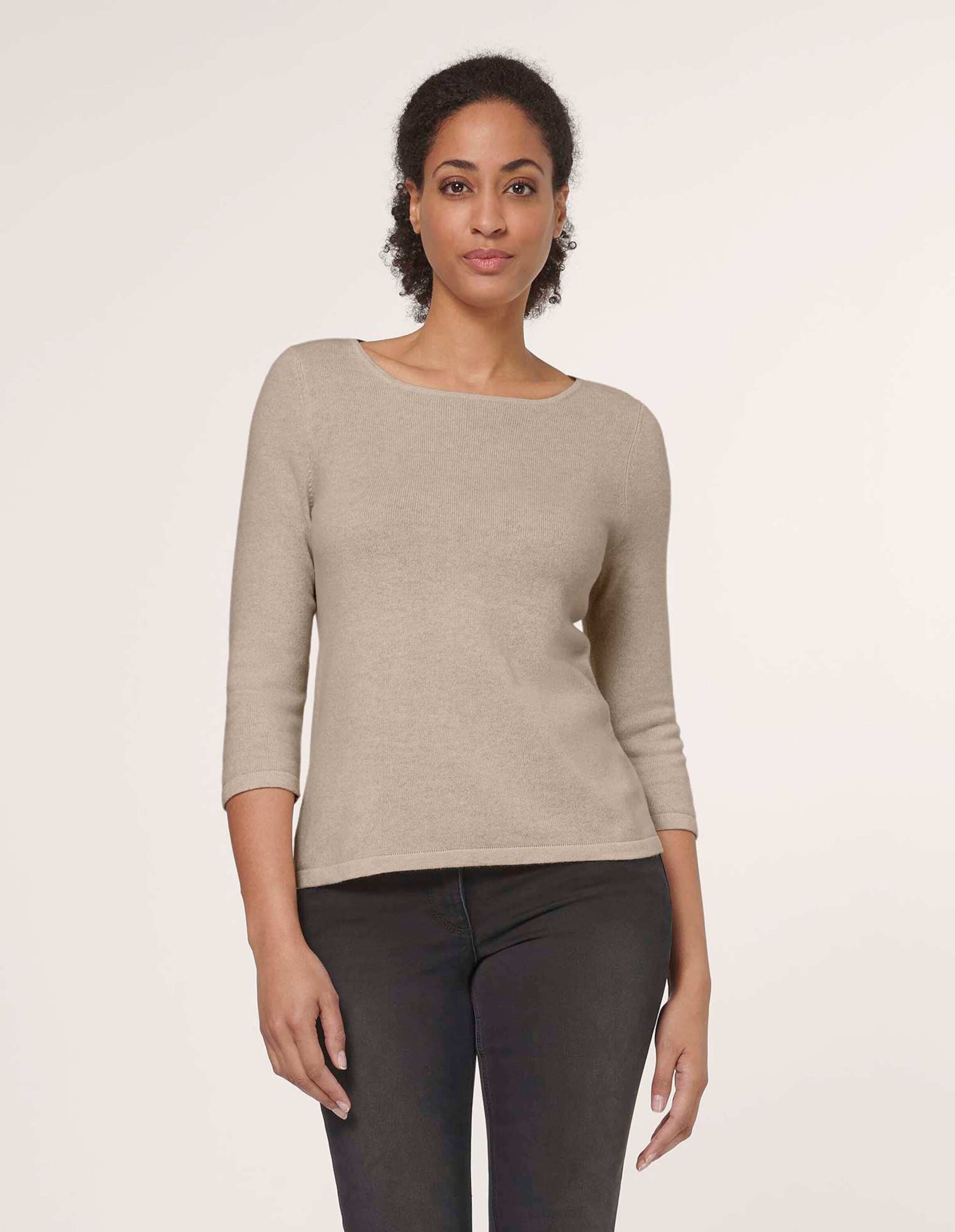 MADELEINE Longpullover »Pullover Kaschmirpullover mit U-Boot-Ausschnitt«