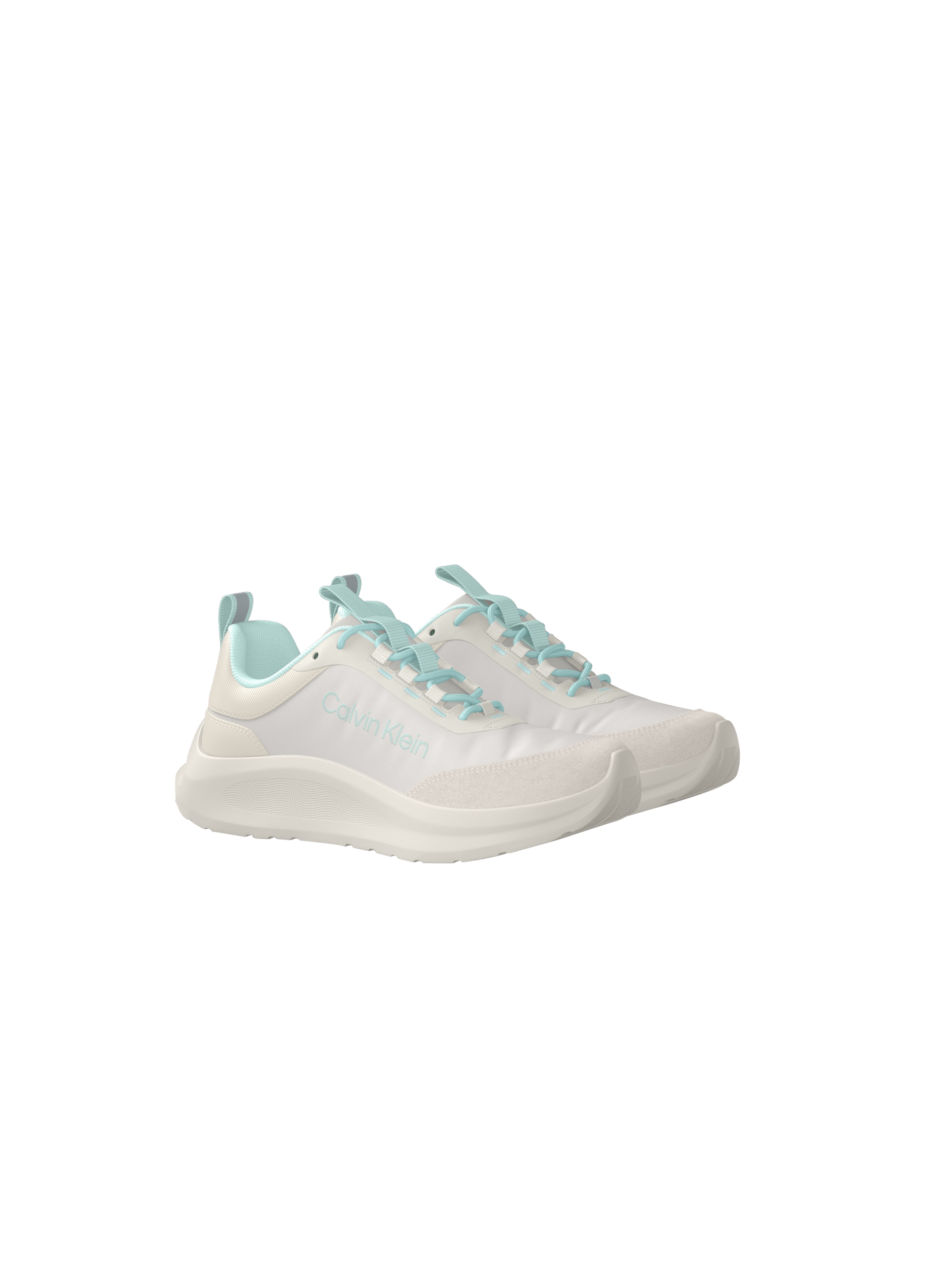 Calvin Klein Plateausneaker "LIGHT EVA RUN ESS LAC NY-SU WMN" Schnürschuh, Halbschuh, mit Anziehlasche