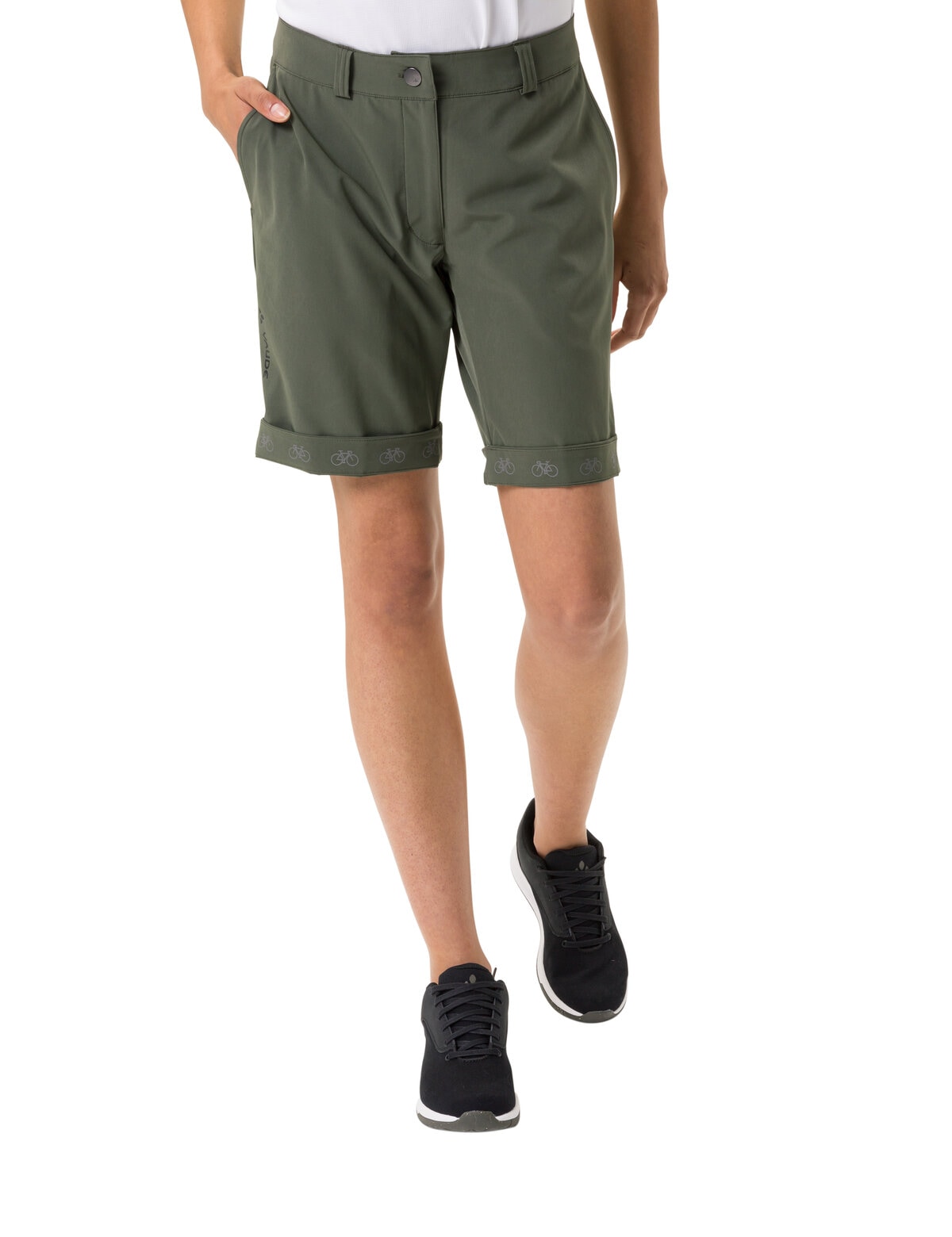 VAUDE Fahrradhose »WOMEN'S CYCLIST SHORTS«, reflektierende Elemente