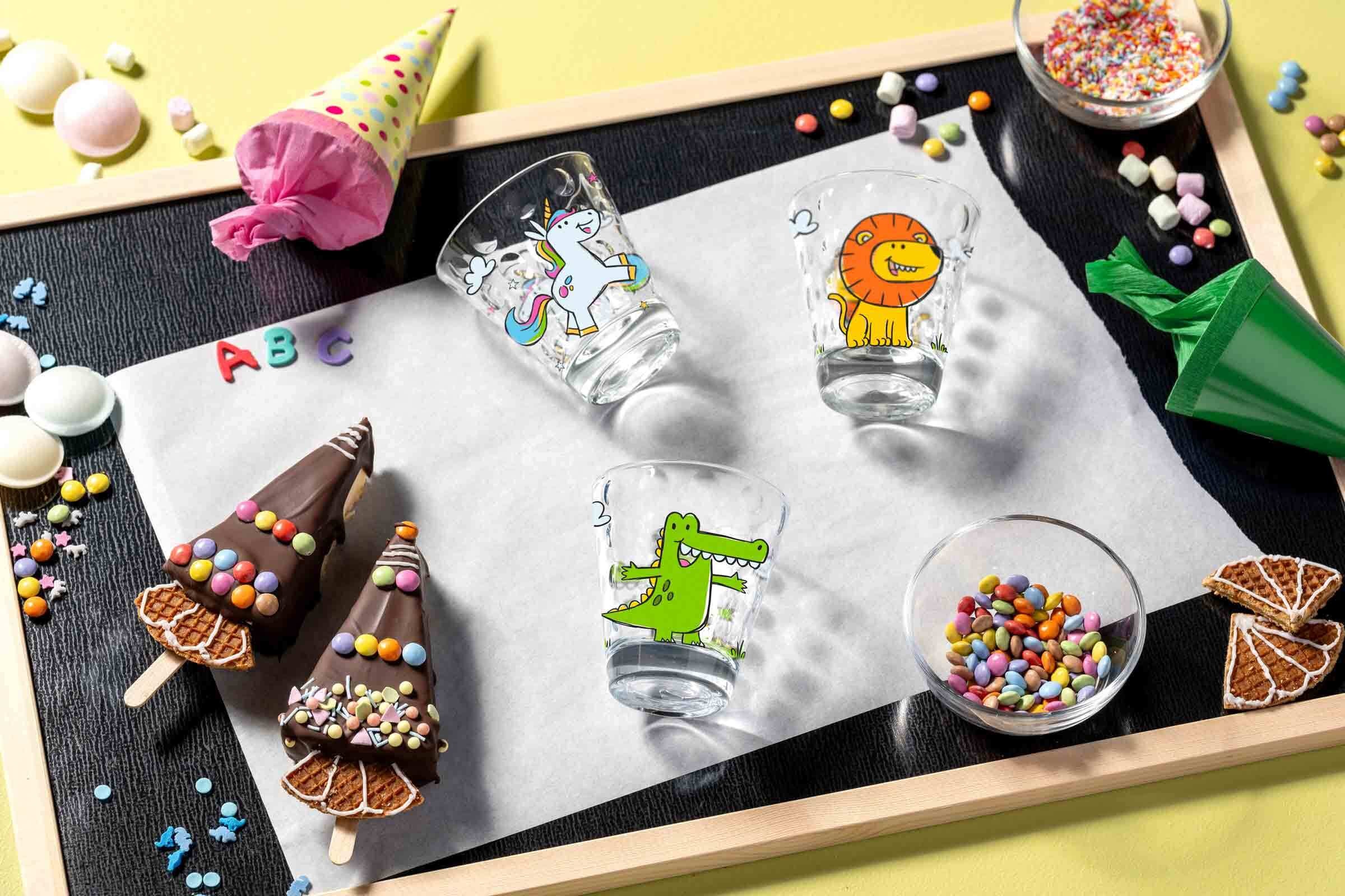 LEONARDO Kinderbecher »Kinderbecher Bambini Optic 215 ml 6er Set bunt«