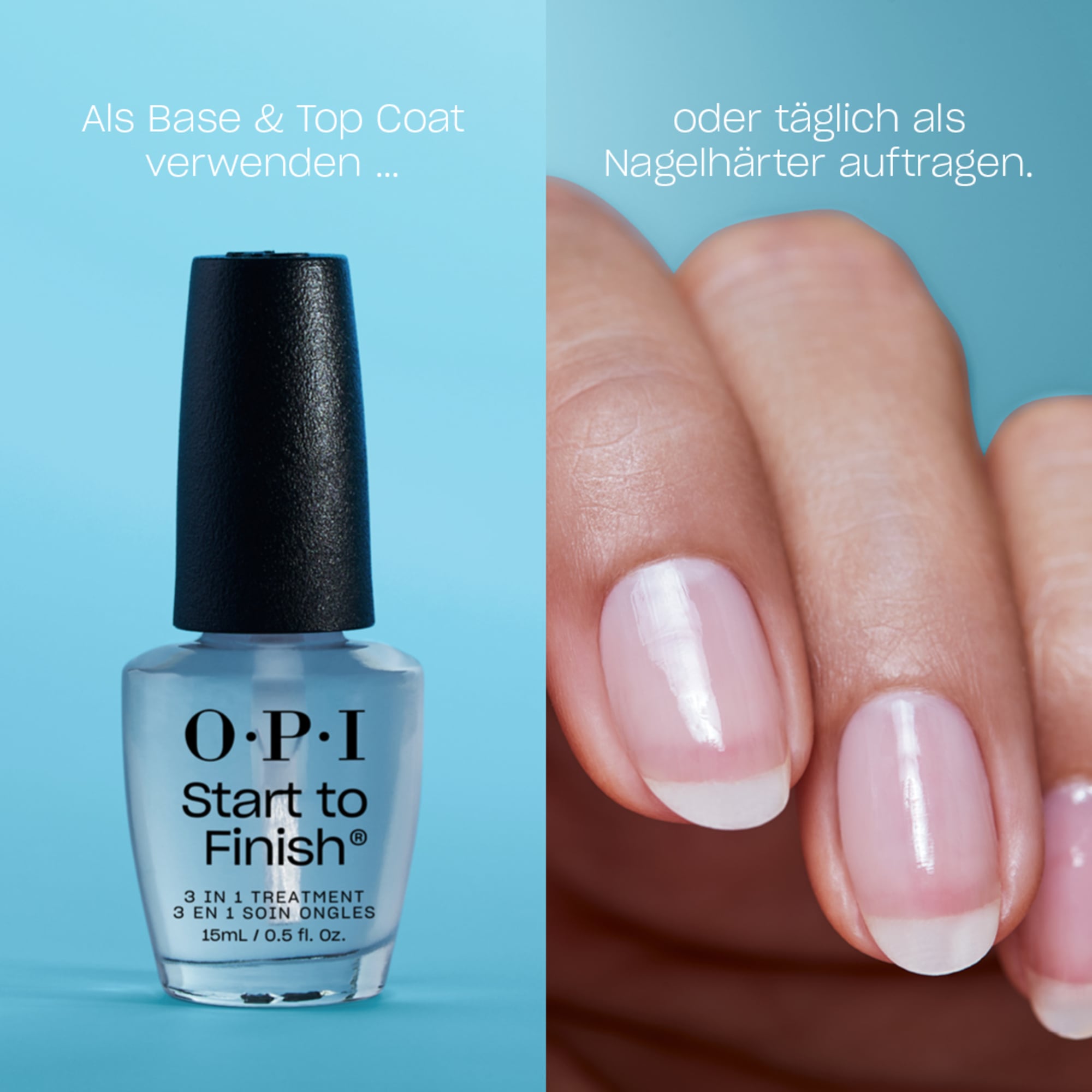 OPI Nagellack »Start To Finish®« splitterfest, All-In-One, stärkend, vielseitig einsetzbar, glänzend