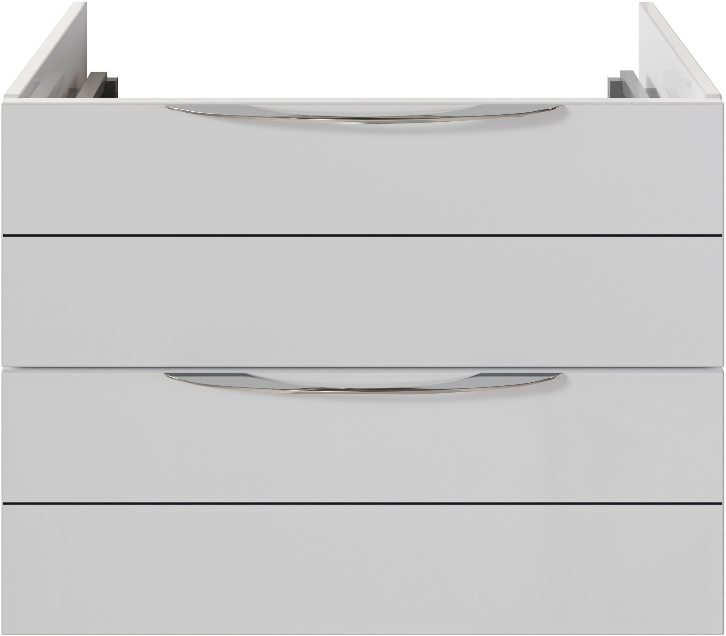 Saphir Waschtisch »Serie 6025 Mineralmarmor-Waschtisch mit Unterschrank, 67 cm breit«, Waschplatz mit 2 Schubladen, hängend, verschiedene Ausführungen