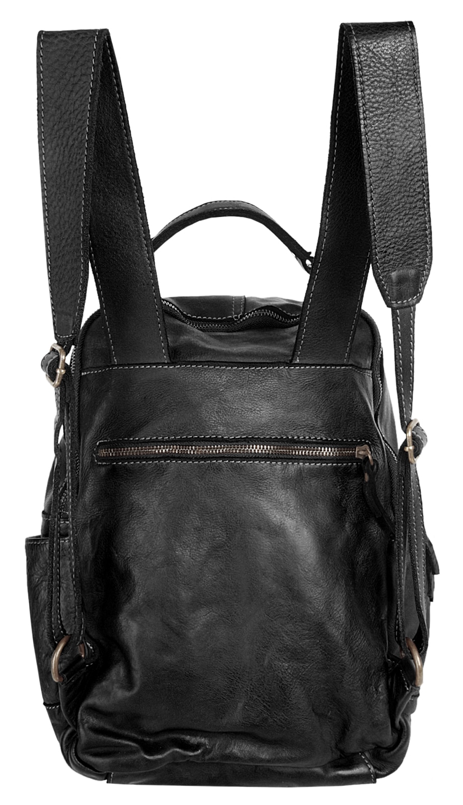 X-Zone Laptoprucksack, echt Leder, Made in Italy