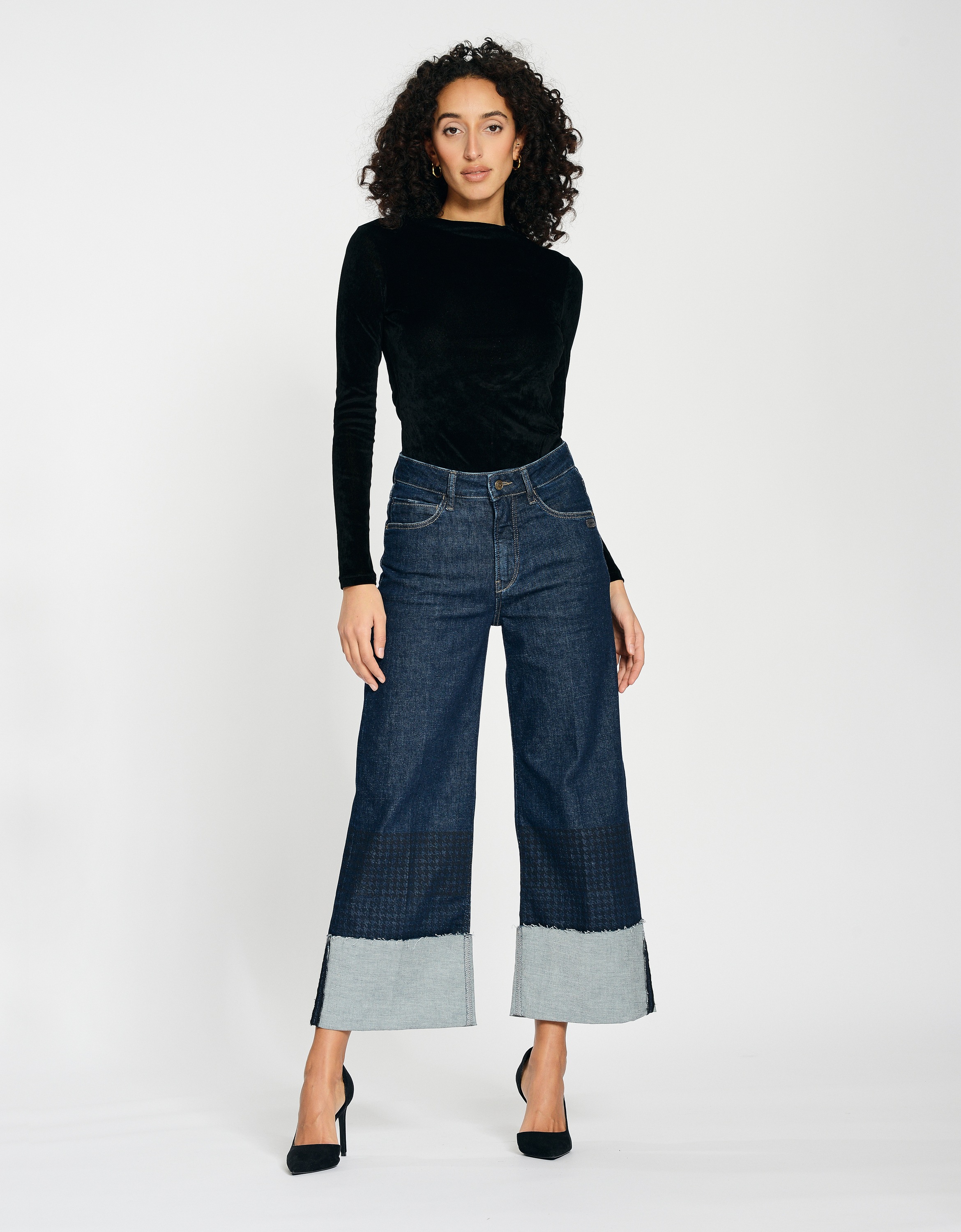 GANG Weite Jeans "GANG Jeans Wide Fit 94JETTE CULOTTE" günstig online kaufen