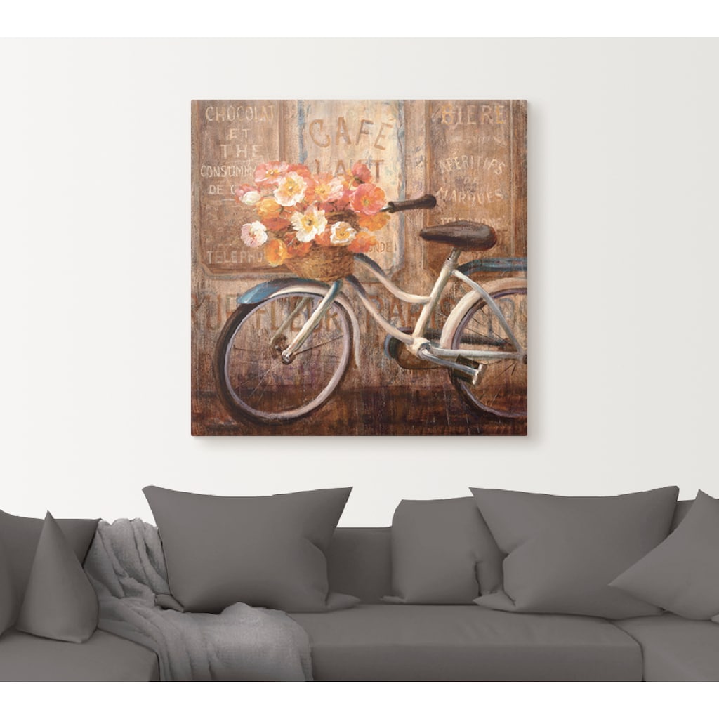 Artland Wandbild »Triff mich im Cafe II«, Fahrräder, (1 St.)