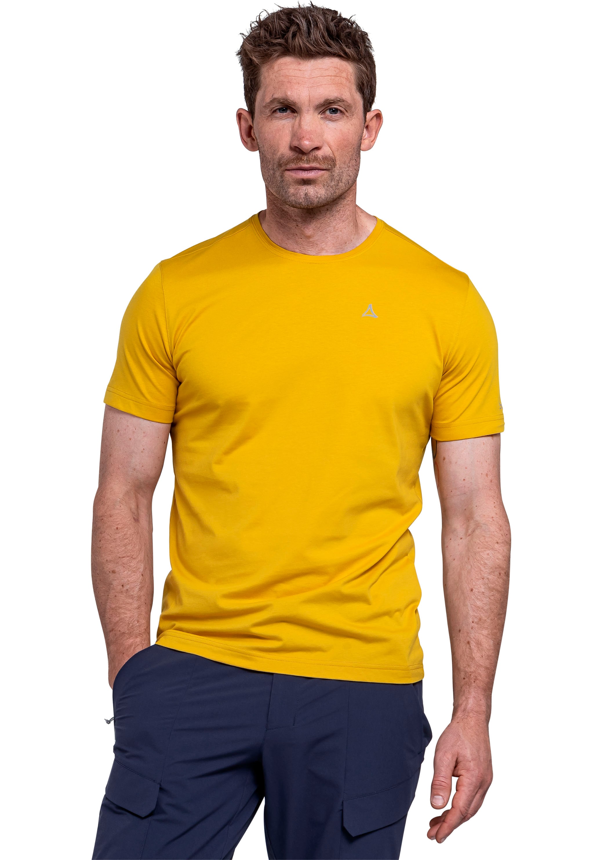 Schöffel T-Shirt "T Shirt Hohberg M" mit Rundhalsausschnitt, schnell trocknend, in normaler Passform