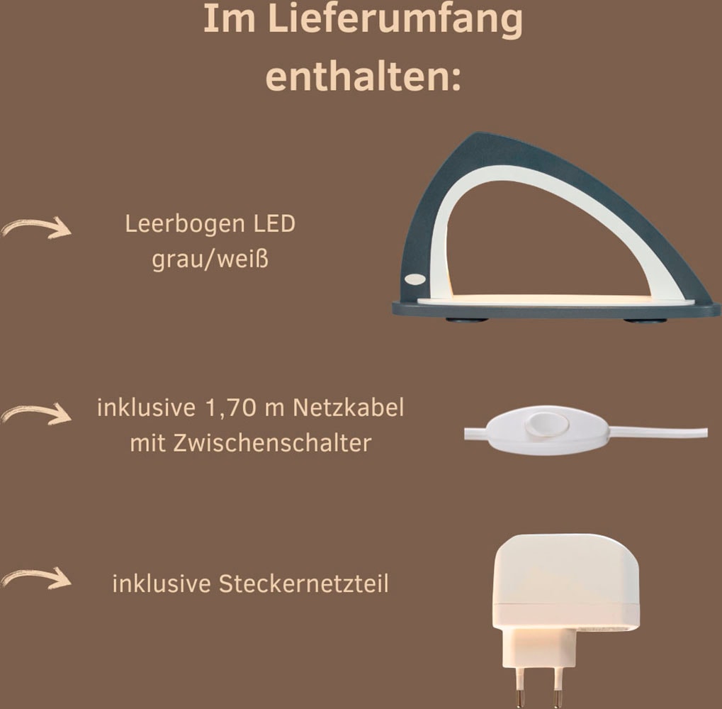 Weigla LED Schwibbogen »Weihnachtsdeko«, Leerbogen zum Selbstbestücken, asymmetrisch