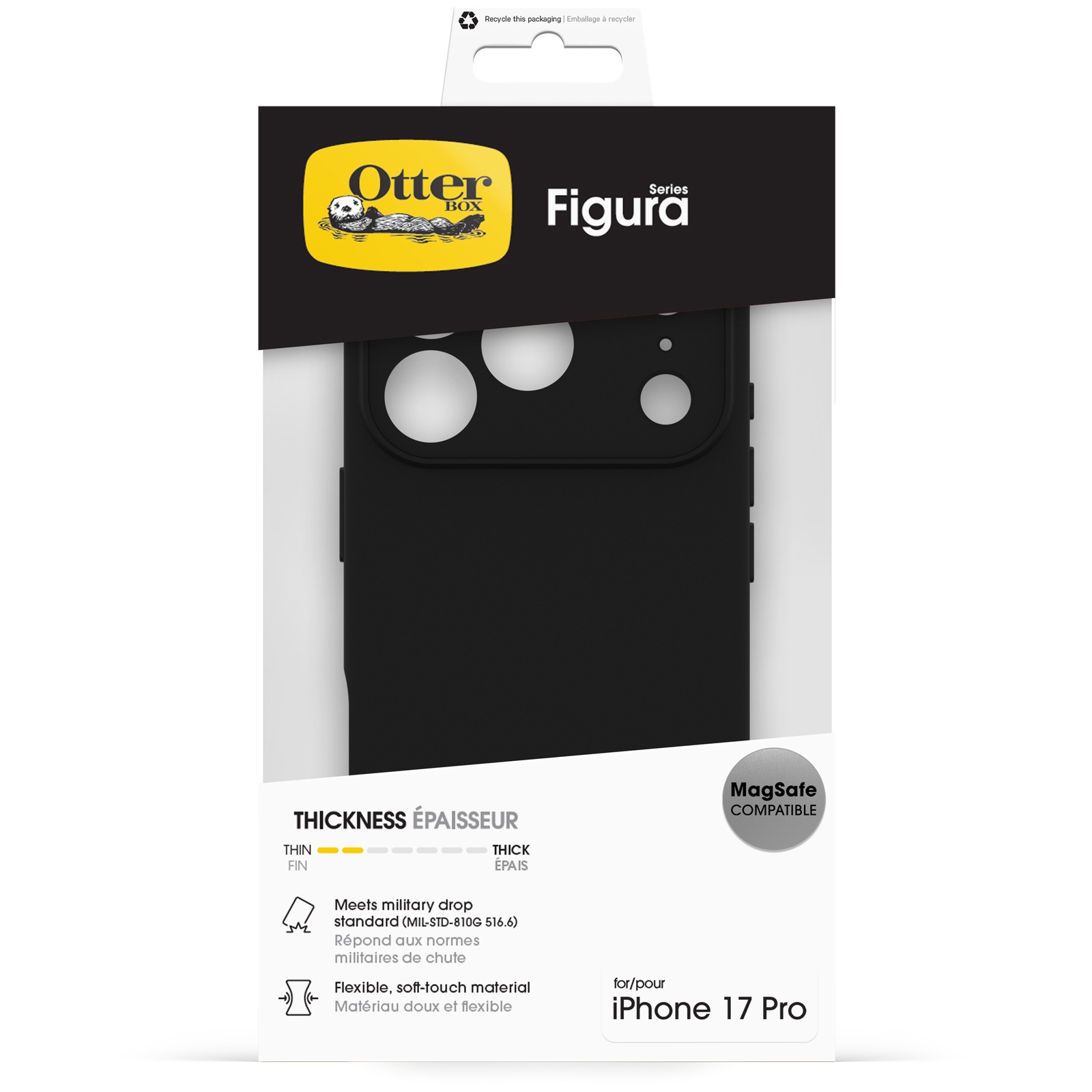 Otterbox Handyhülle »Figura für Apple iPhone 17 Pro« Apple iPhone 17 Pro Backcover, Schutzhülle, Handyschutzhülle, Case, Schutzcase, stoßfest