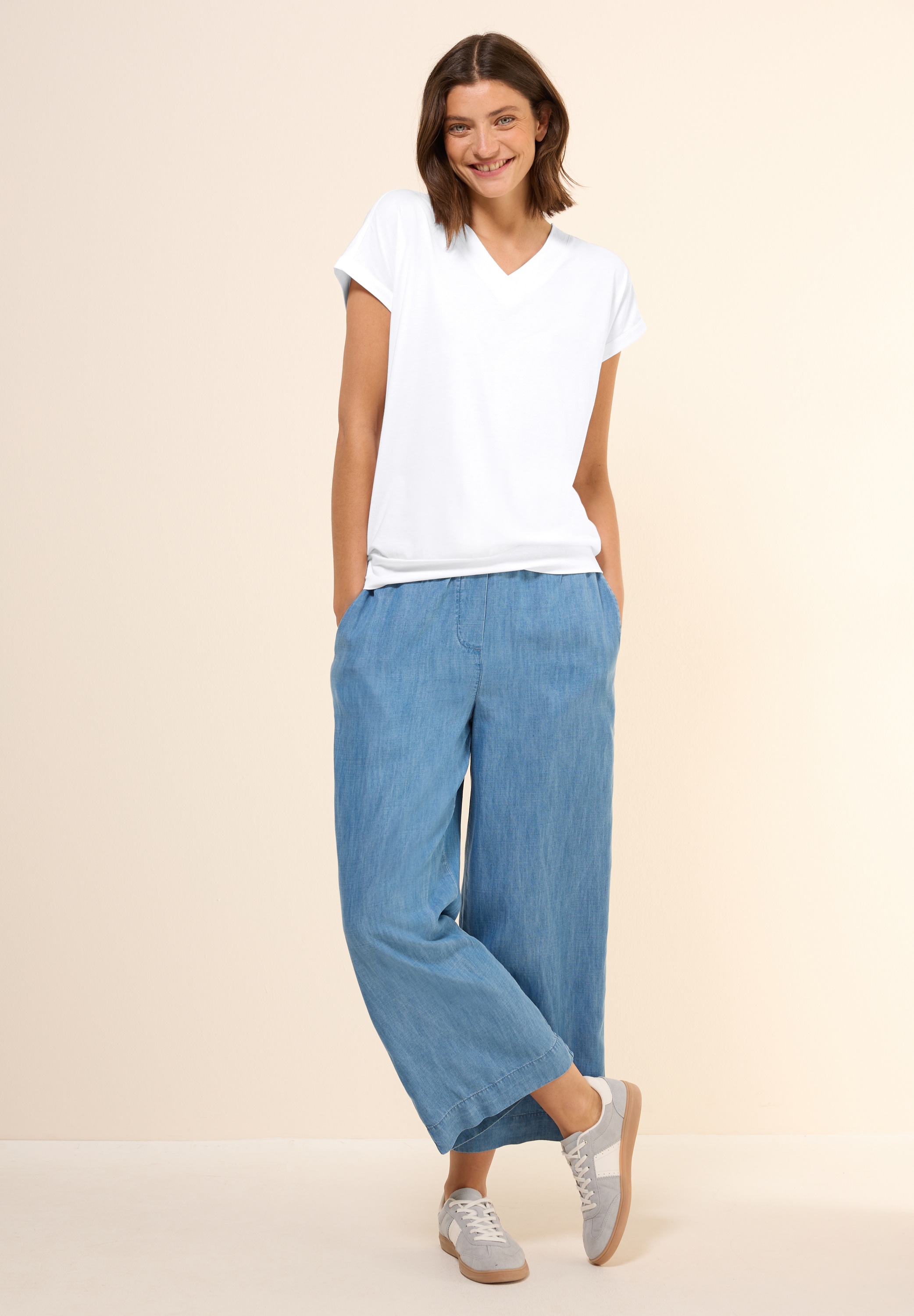 Cecil T-Shirt, im soften Baumwoll-Mix