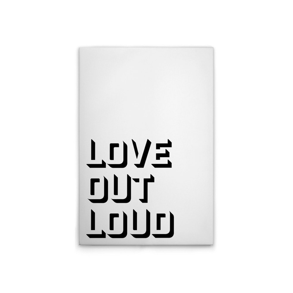 A.S. Création Leinwandbild "Love Out Loud - Wandbild Schwarz Weiß Keilrahme günstig online kaufen