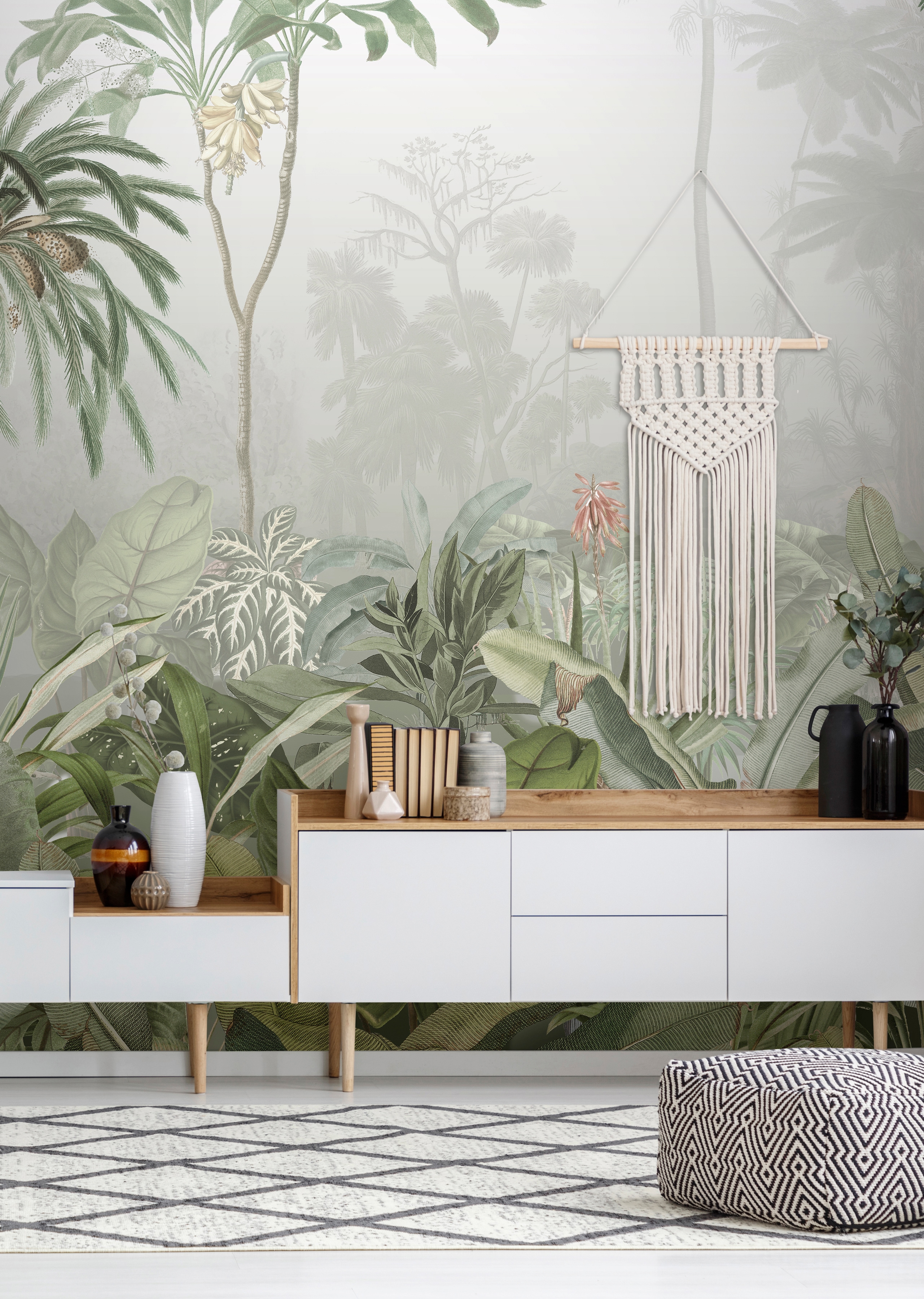 Superfresco Easy 1100000002199 "Sanne" botanisch glatt Grün - 300x280cm