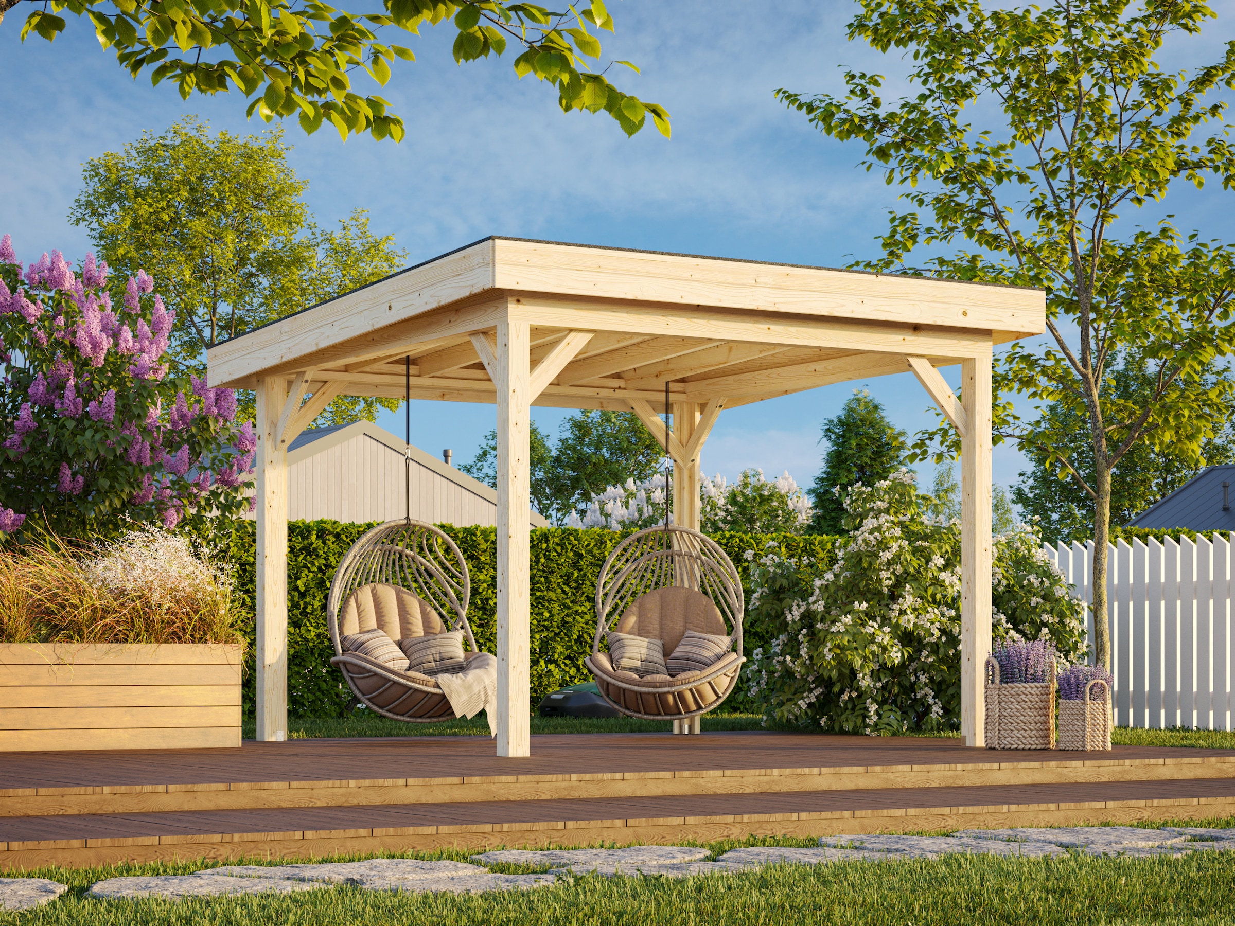 Palmako Holzpavillon »Lenna 8,3 m²« BxTxH: 340x340x245 cm