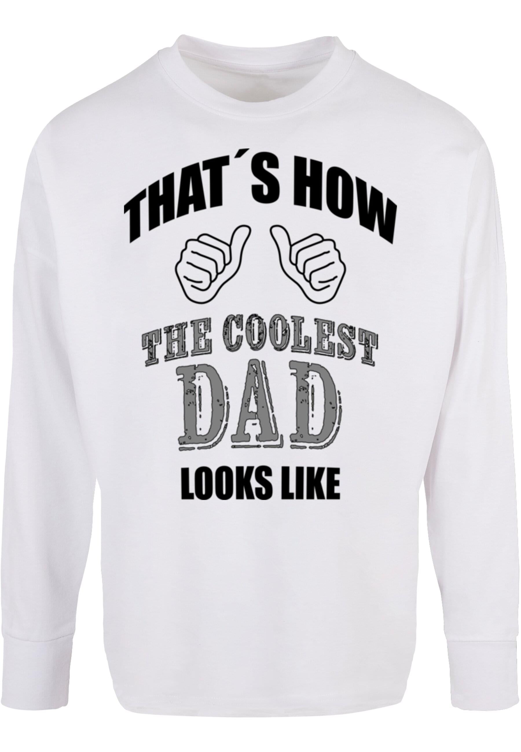 Longsleeve »Merchcode Herren Coolest Dad Oversized Cut On Sleeve Longsleeve«