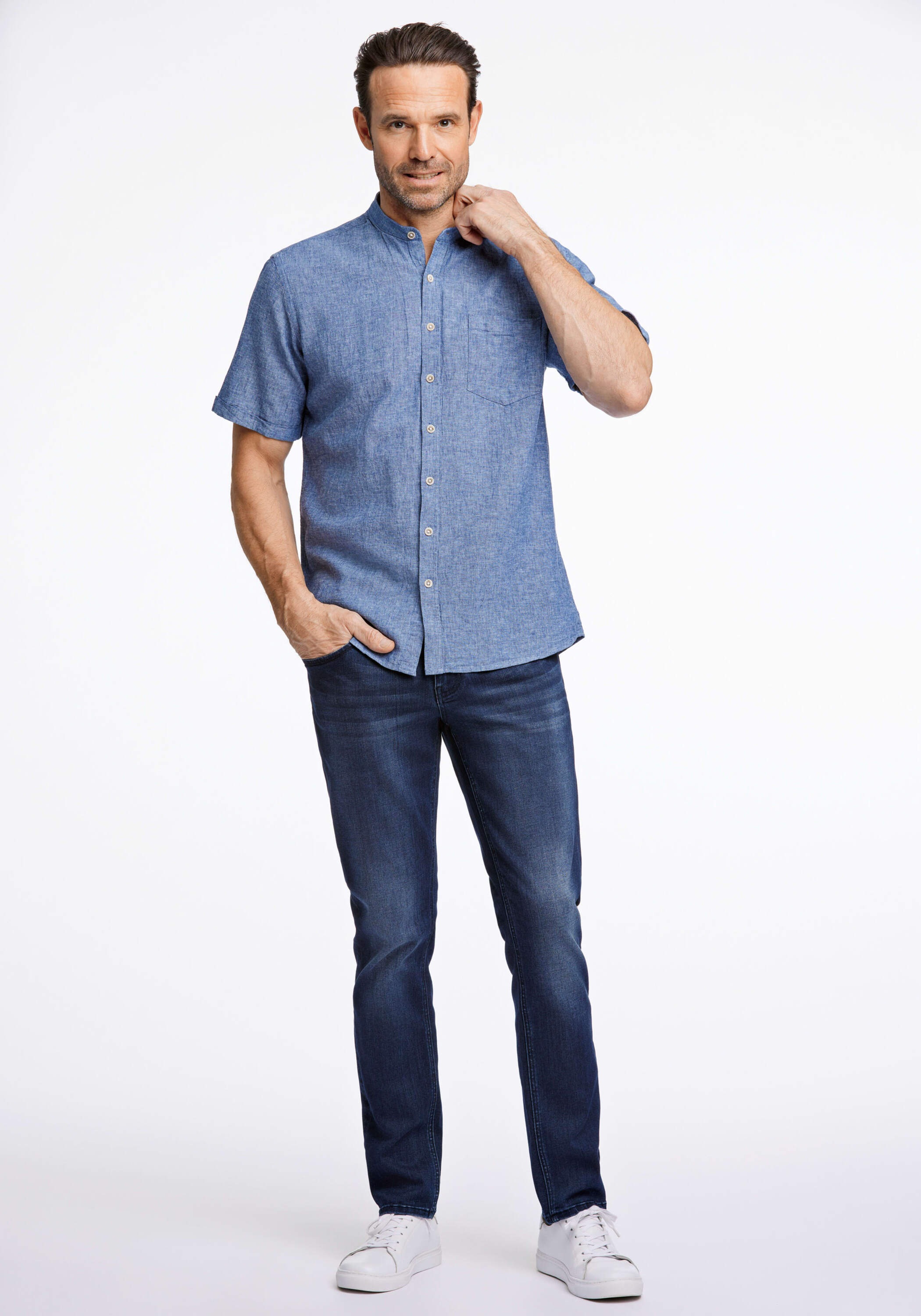 Jack's Linen Shirt Regular Fit Navy XXL 3